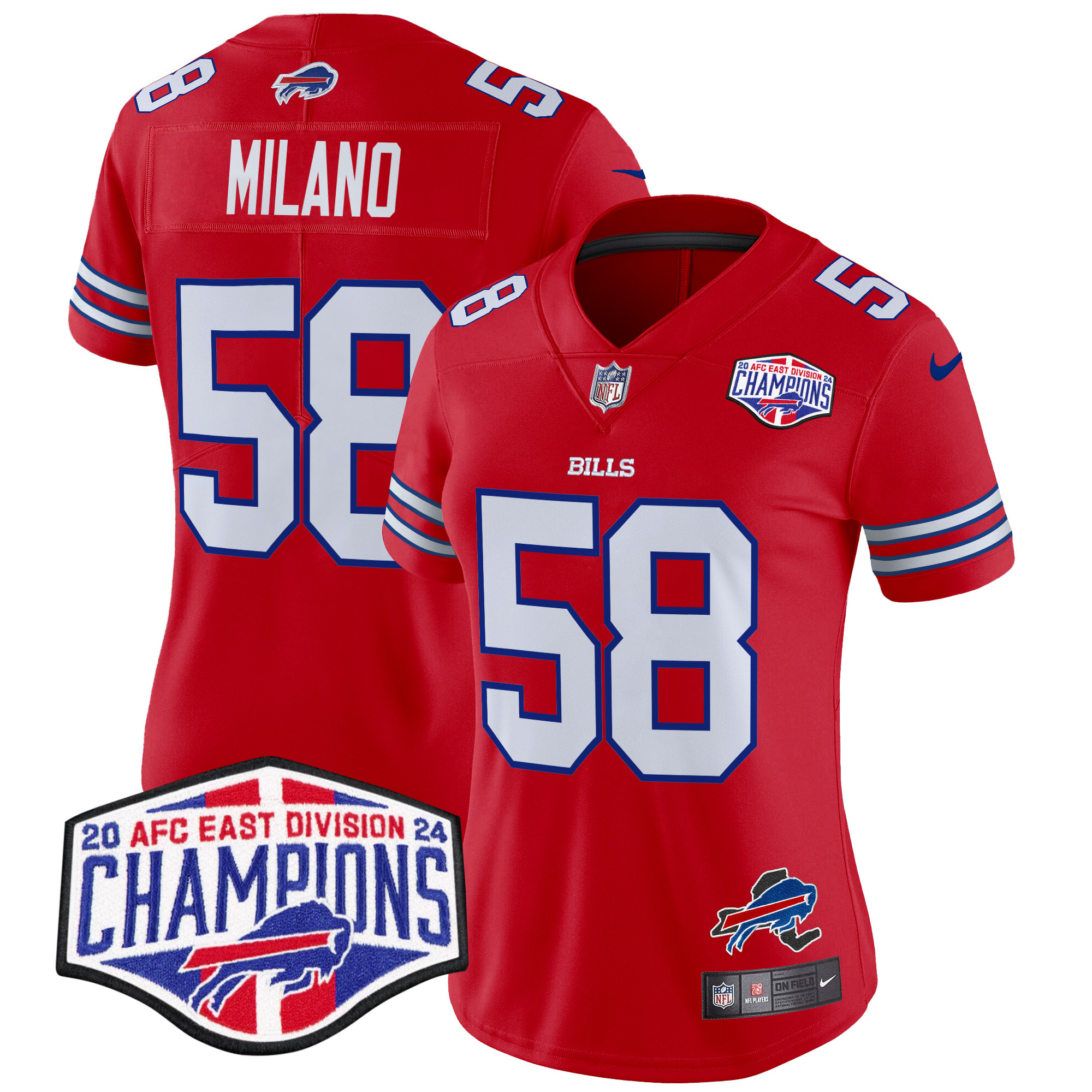 Women's Bills 2024 AFC East Division Champions Vapor Limited Jersey - All Stitched - Image 11
