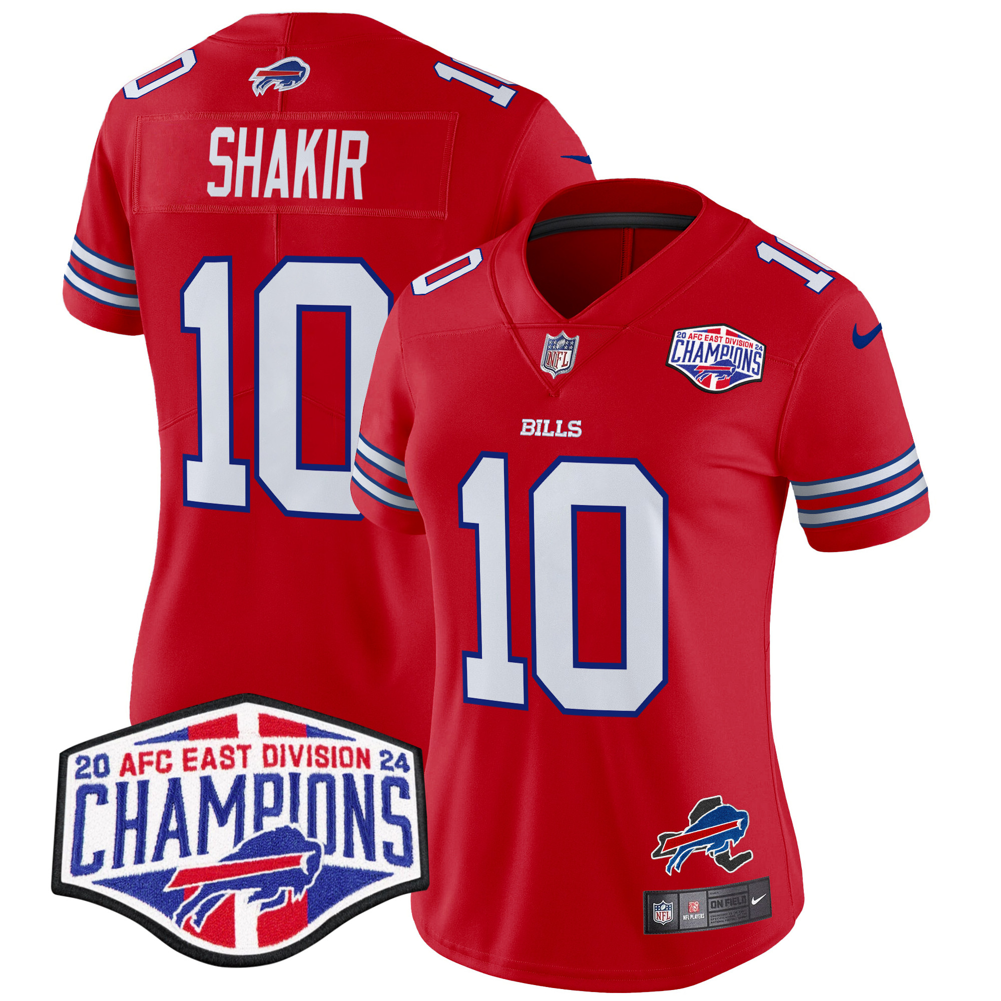 Women's Bills 2024 AFC East Division Champions Vapor Limited Jersey - All Stitched - Image 14
