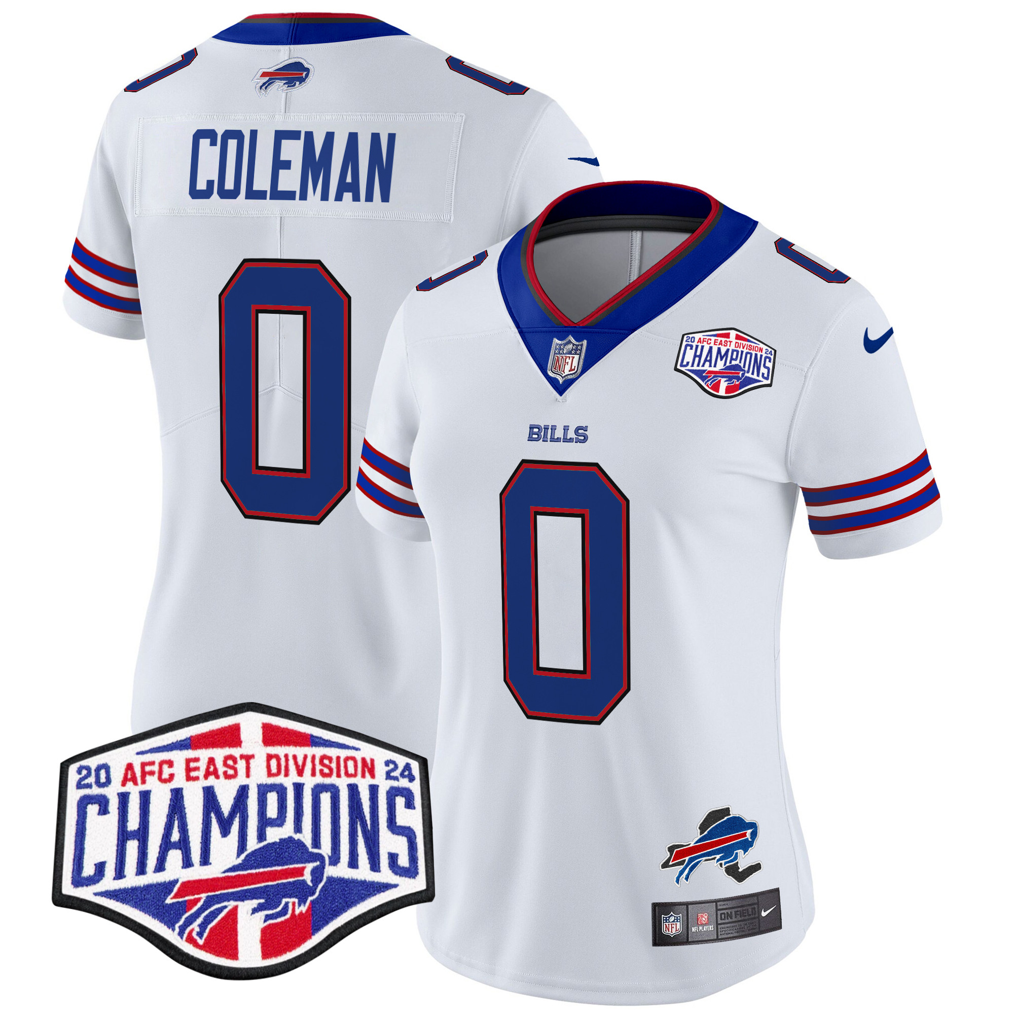 Women's Bills 2024 AFC East Division Champions Vapor Limited Jersey - All Stitched - Image 20