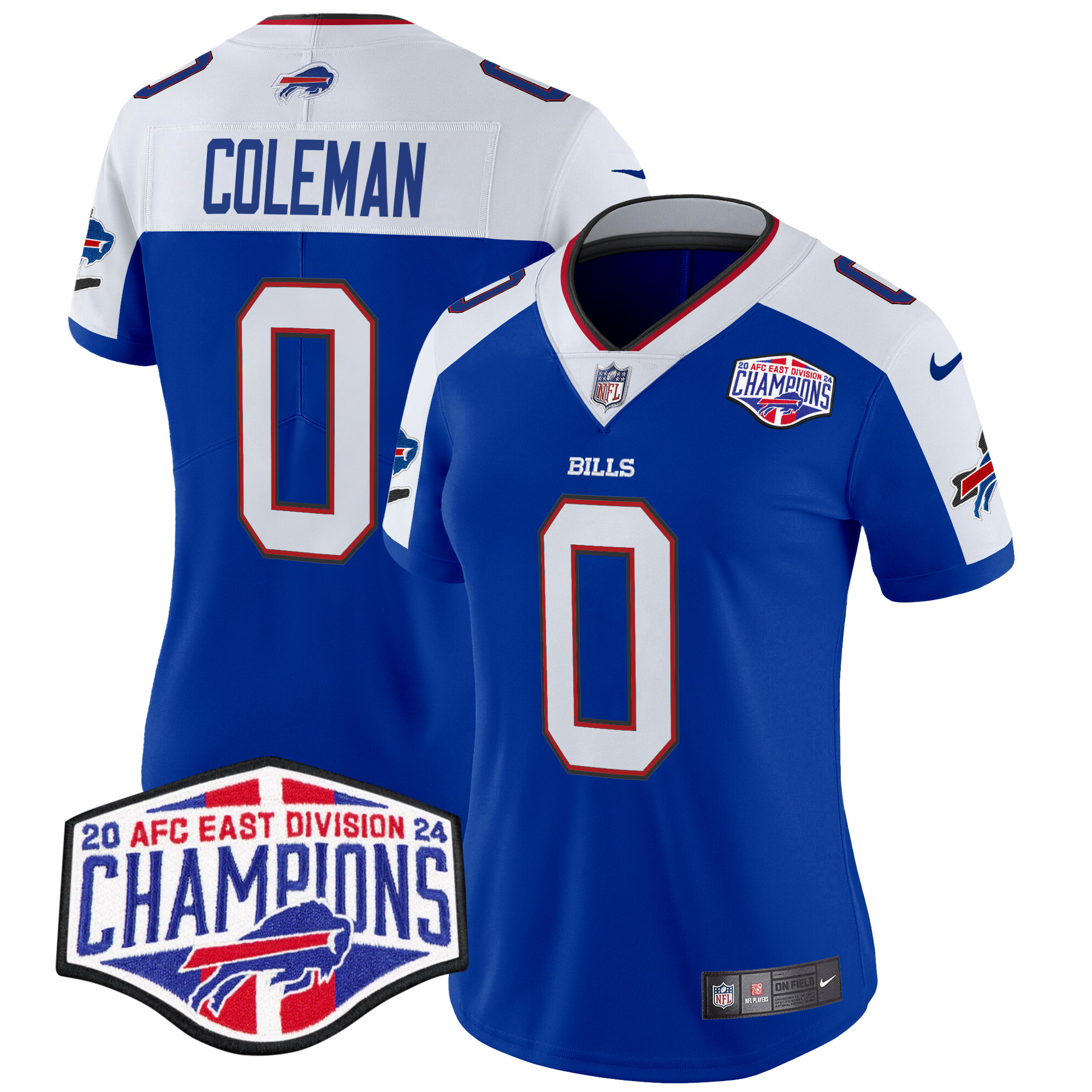 Women's Bills 2024 AFC East Division Champions Vapor Limited Jersey - All Stitched - Image 34
