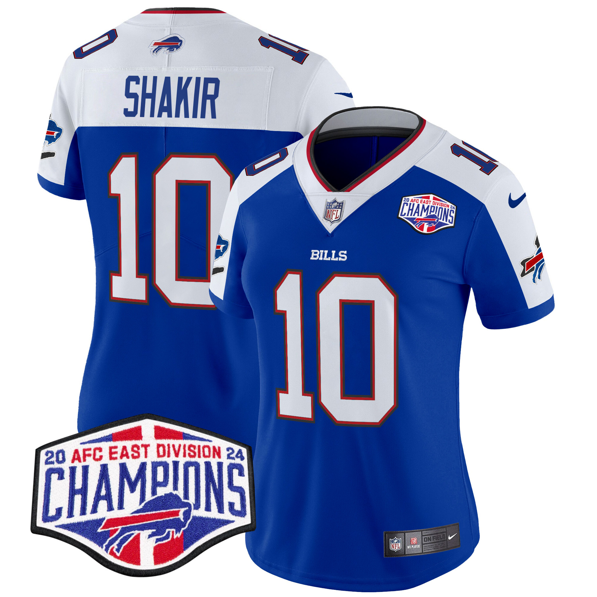 Women's Bills 2024 AFC East Division Champions Vapor Limited Jersey - All Stitched - Image 35