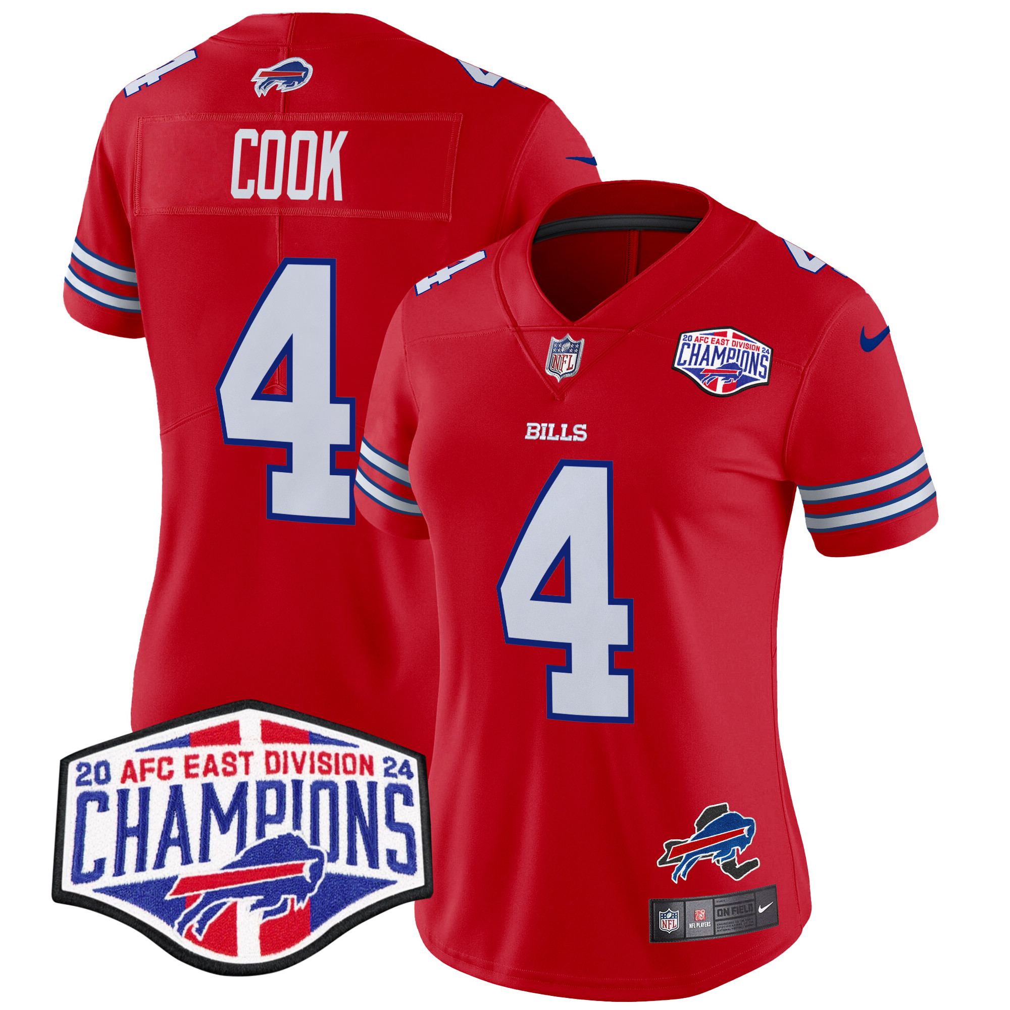 Women's Bills 2024 AFC East Division Champions Vapor Limited Jersey - All Stitched - Image 9