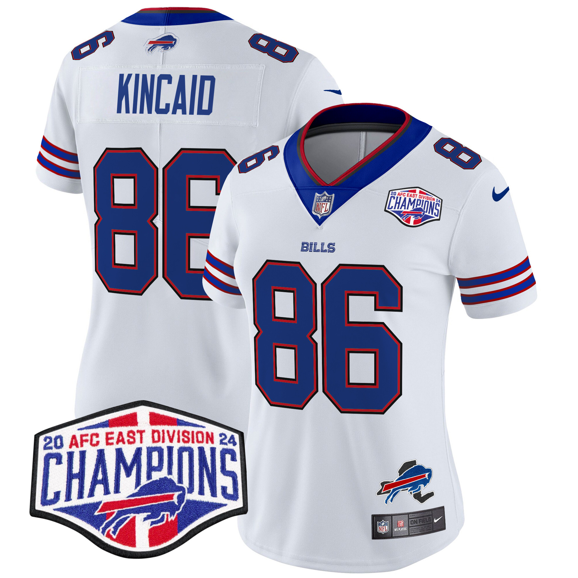 Women's Bills 2024 AFC East Division Champions Vapor Limited Jersey - All Stitched - Image 19