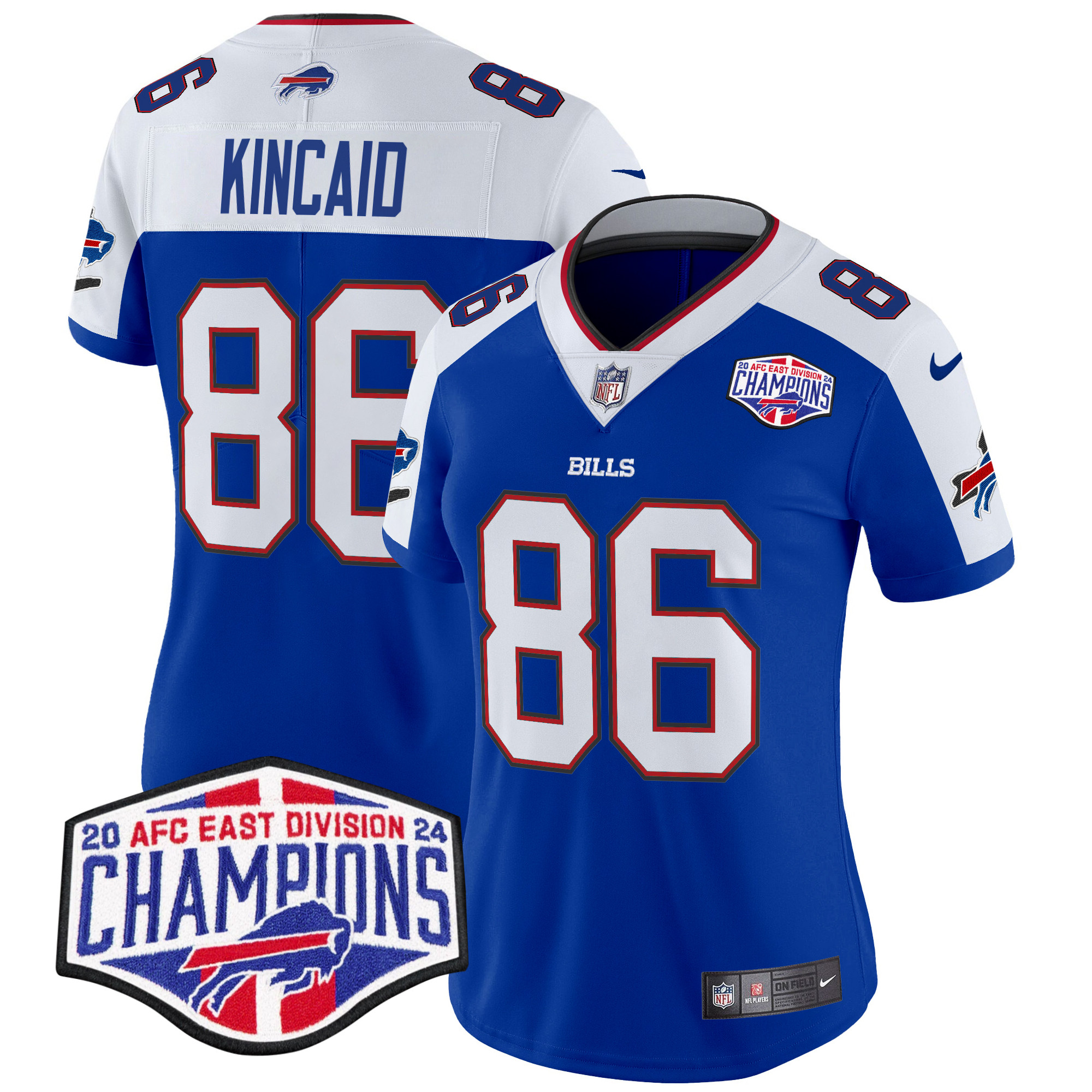 Women's Bills 2024 AFC East Division Champions Vapor Limited Jersey - All Stitched - Image 33