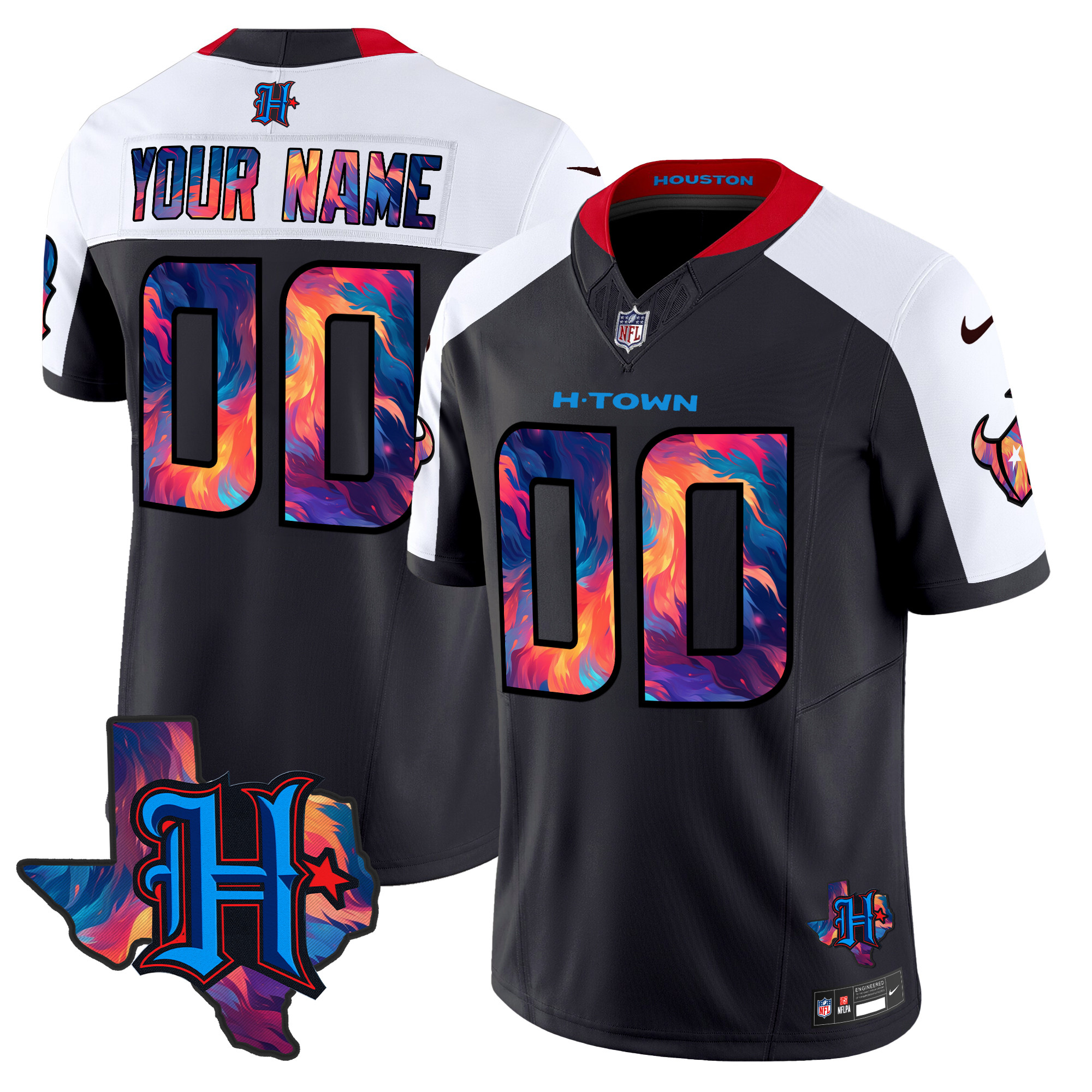 Houston Texans 2024 Special Vapor Limited Custom Jersey - All Stitched - Image 4