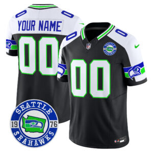 Seahawks 2025 Seattle Est. 1976 Patch Vapor Limited Custom Jersey - All Stitched