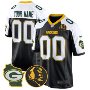 Packers John Madden & Home Patch Game Custom Jersey - All Stitched