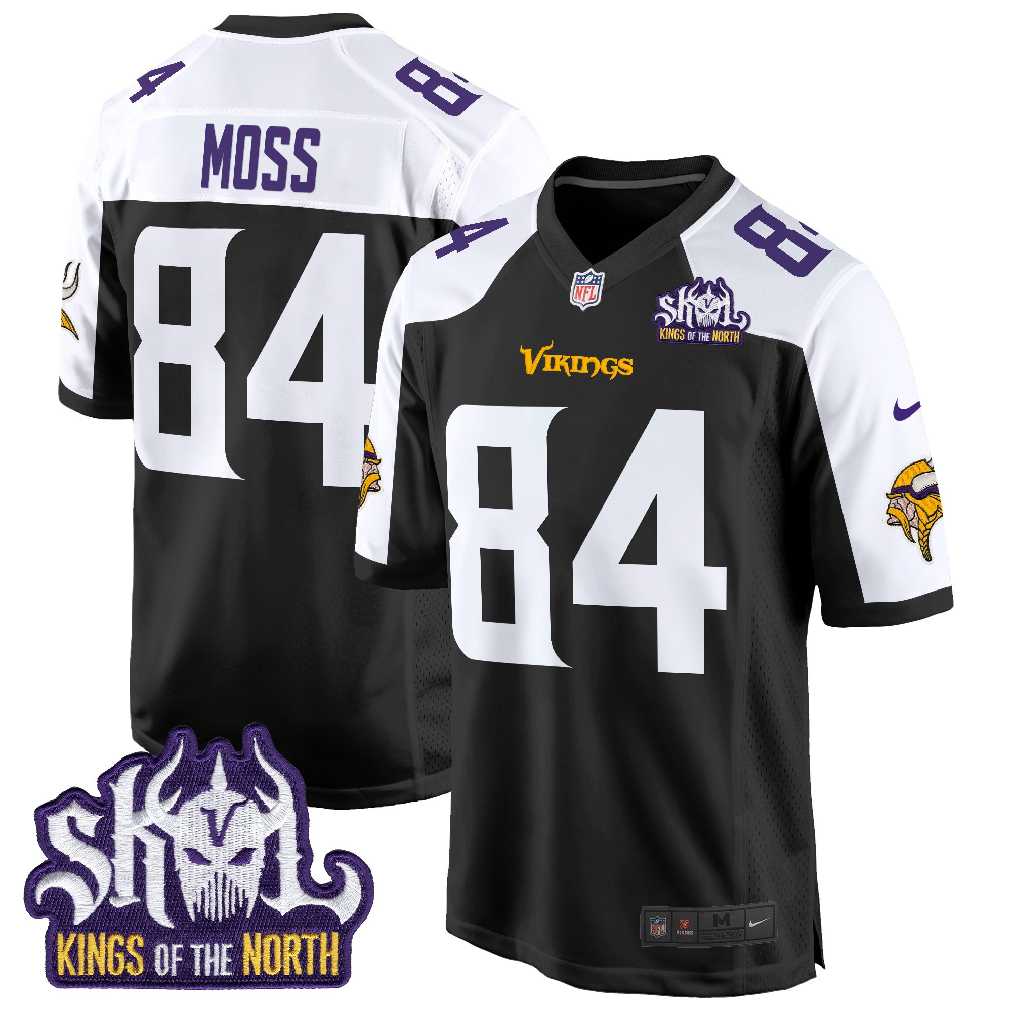 Men's Minnesota Vikings King Of The North Patch Game Jersey - All Stitched - Image 21