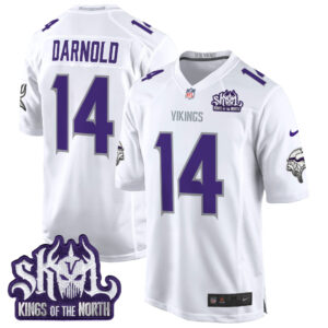 Men's Minnesota Vikings King Of The North Patch Game Jersey - All Stitched