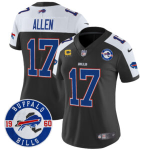 Women's Buffalo Bills 2024 Vapor Limited Jersey - Est. 1960 Patch - All Stitched