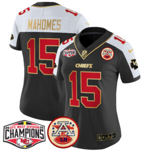 Women's Chiefs 2024 AFC West Division Champions Patch Vapor Limited Jersey - All Stitched