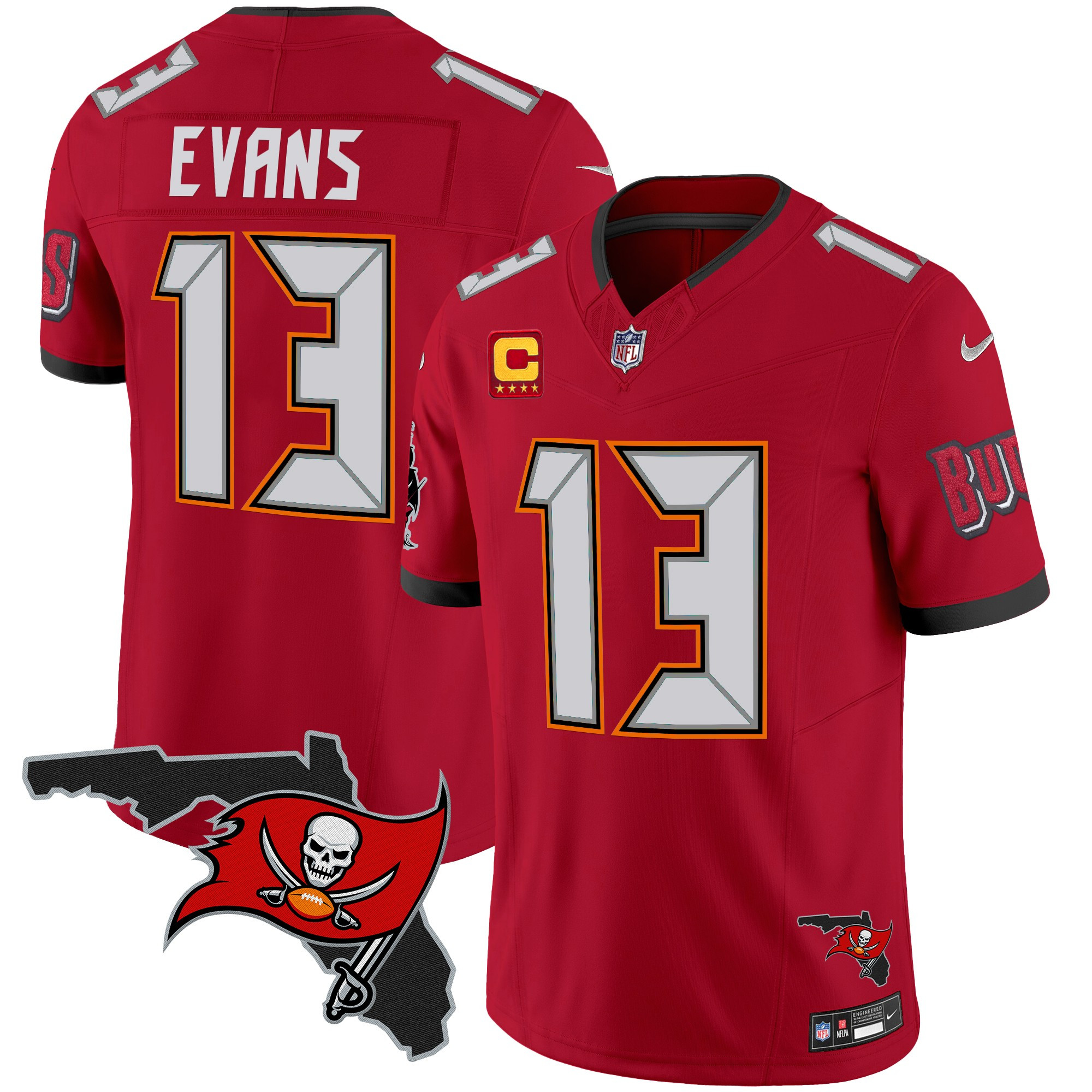 Men's Buccaneers Florida Patch Vapor Limited Jersey V2 - All Stitched - Image 16
