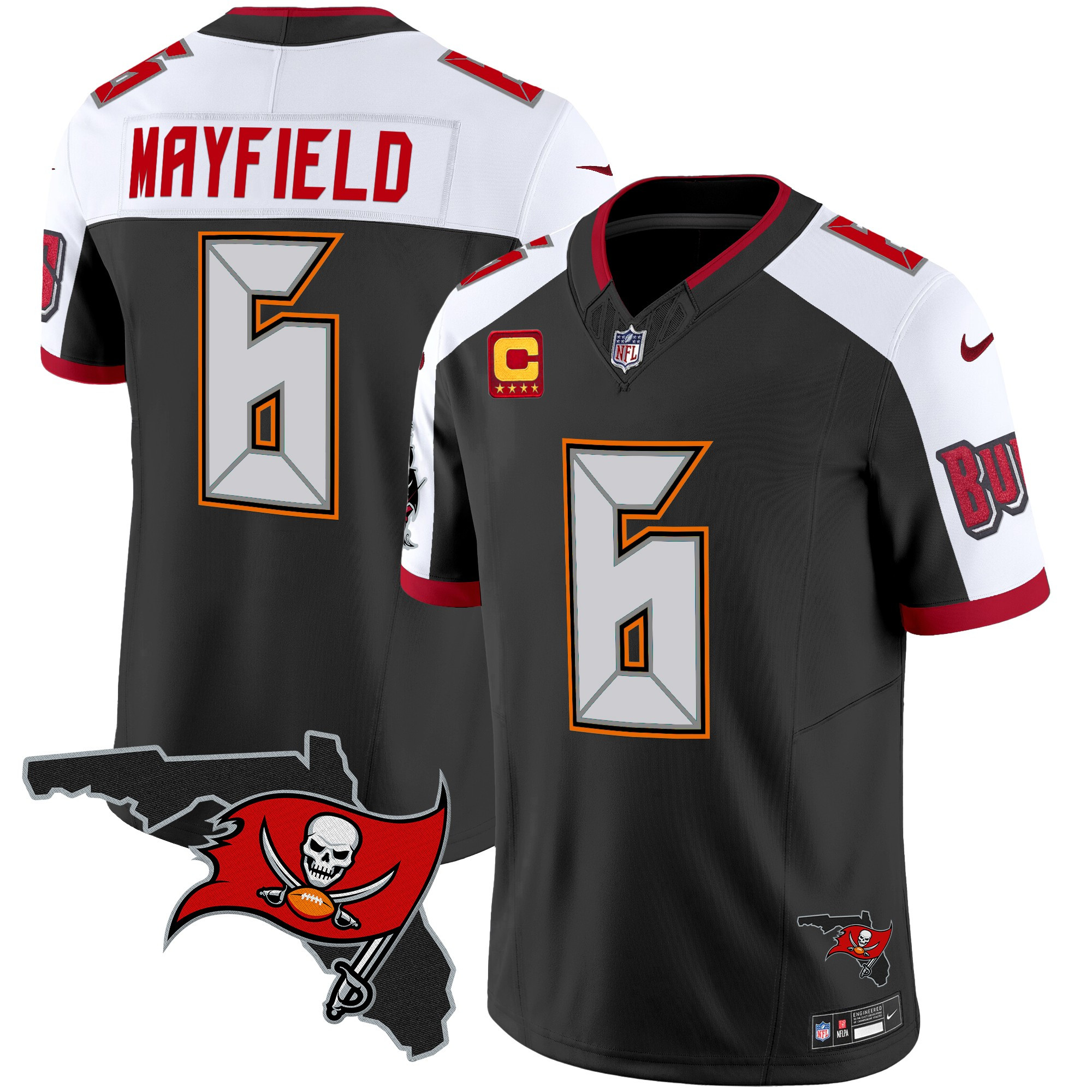 Men's Buccaneers Florida Patch Vapor Limited Jersey V2 - All Stitched - Image 4