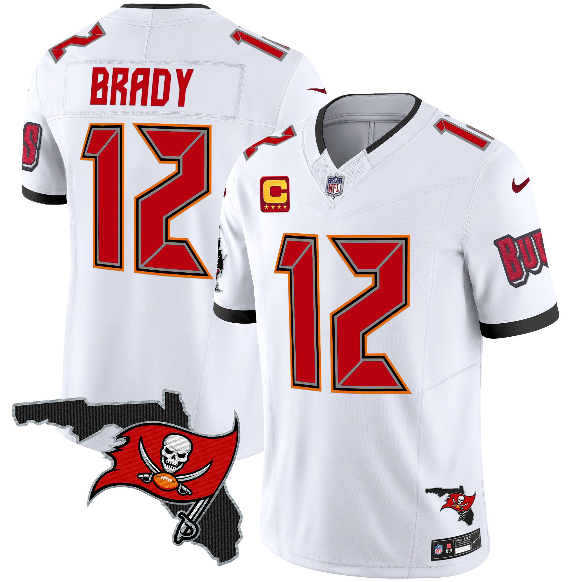 Men's Buccaneers Florida Patch Vapor Limited Jersey V2 - All Stitched - Image 22