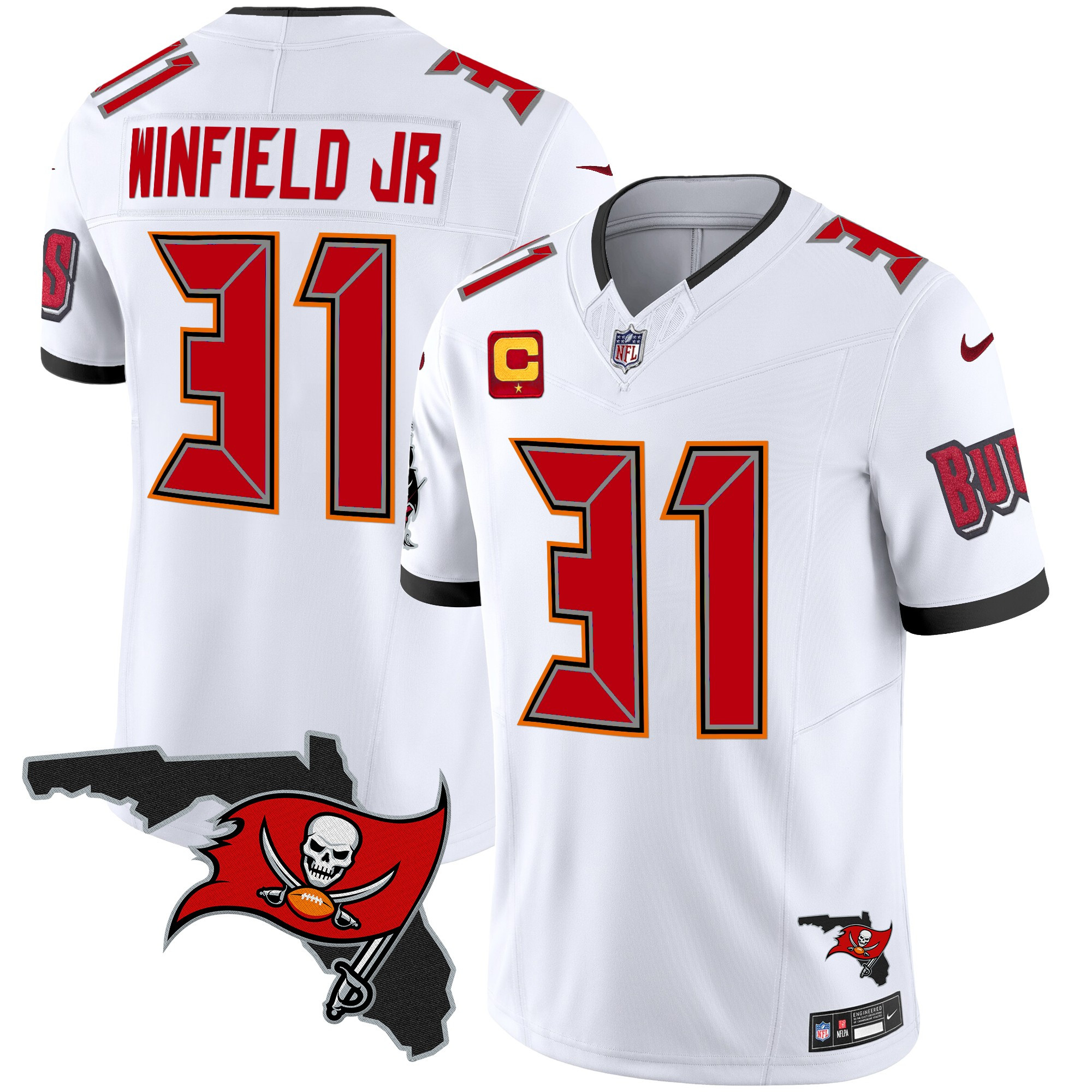 Men's Buccaneers Florida Patch Vapor Limited Jersey V2 - All Stitched - Image 27