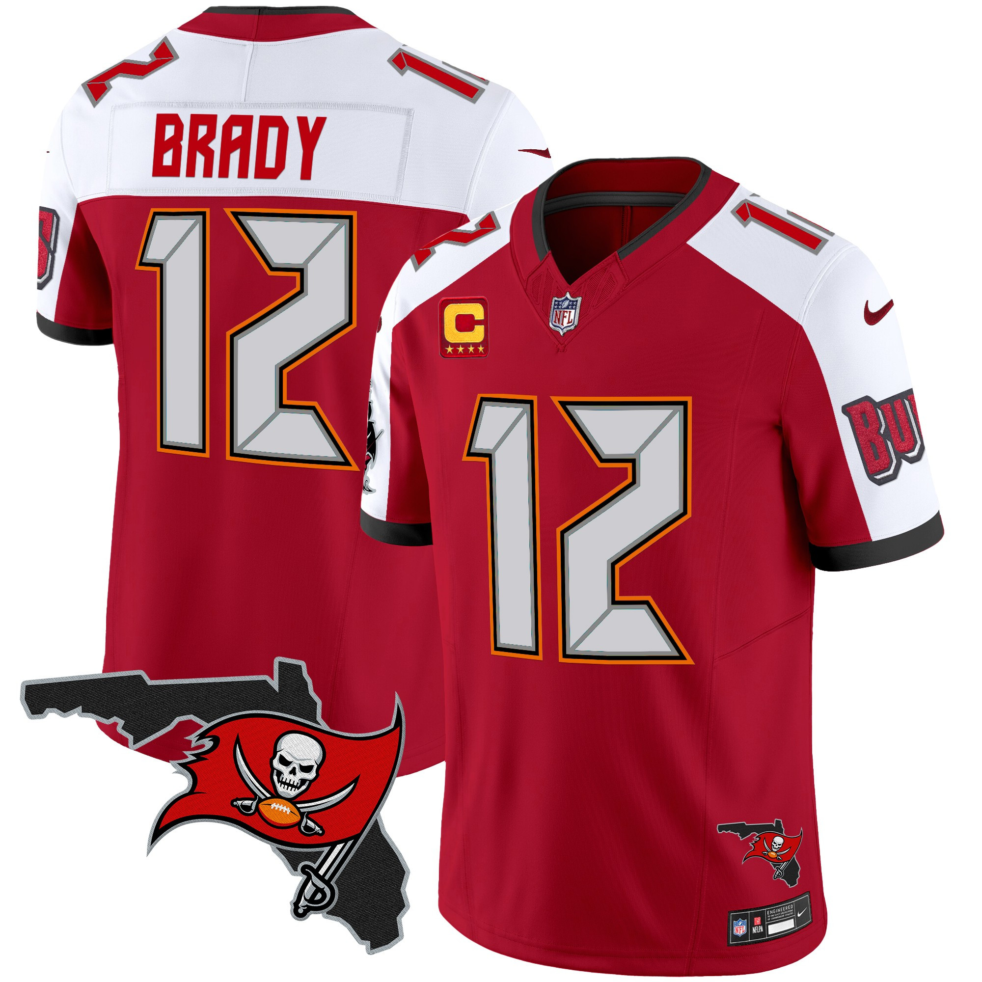 Men's Buccaneers Florida Patch Vapor Limited Jersey V2 - All Stitched - Image 8