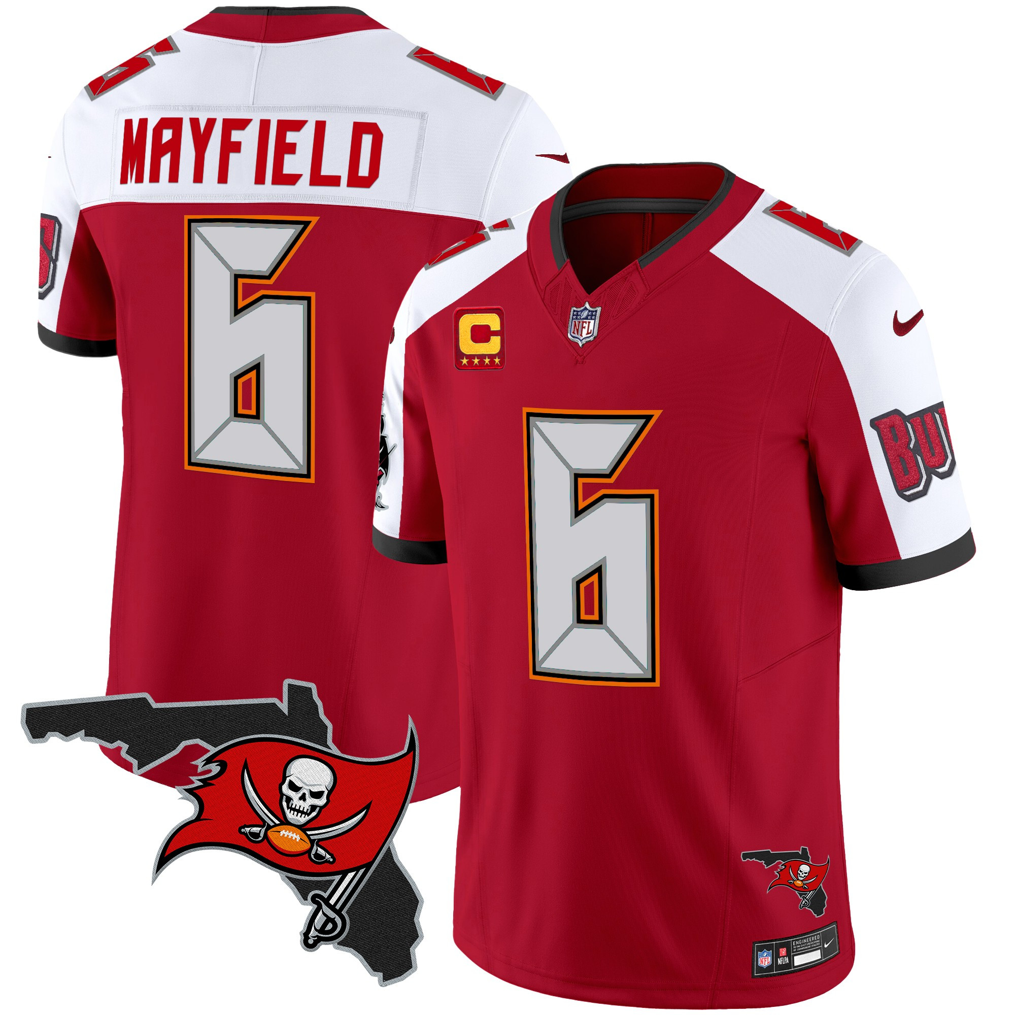 Men's Buccaneers Florida Patch Vapor Limited Jersey V2 - All Stitched - Image 11