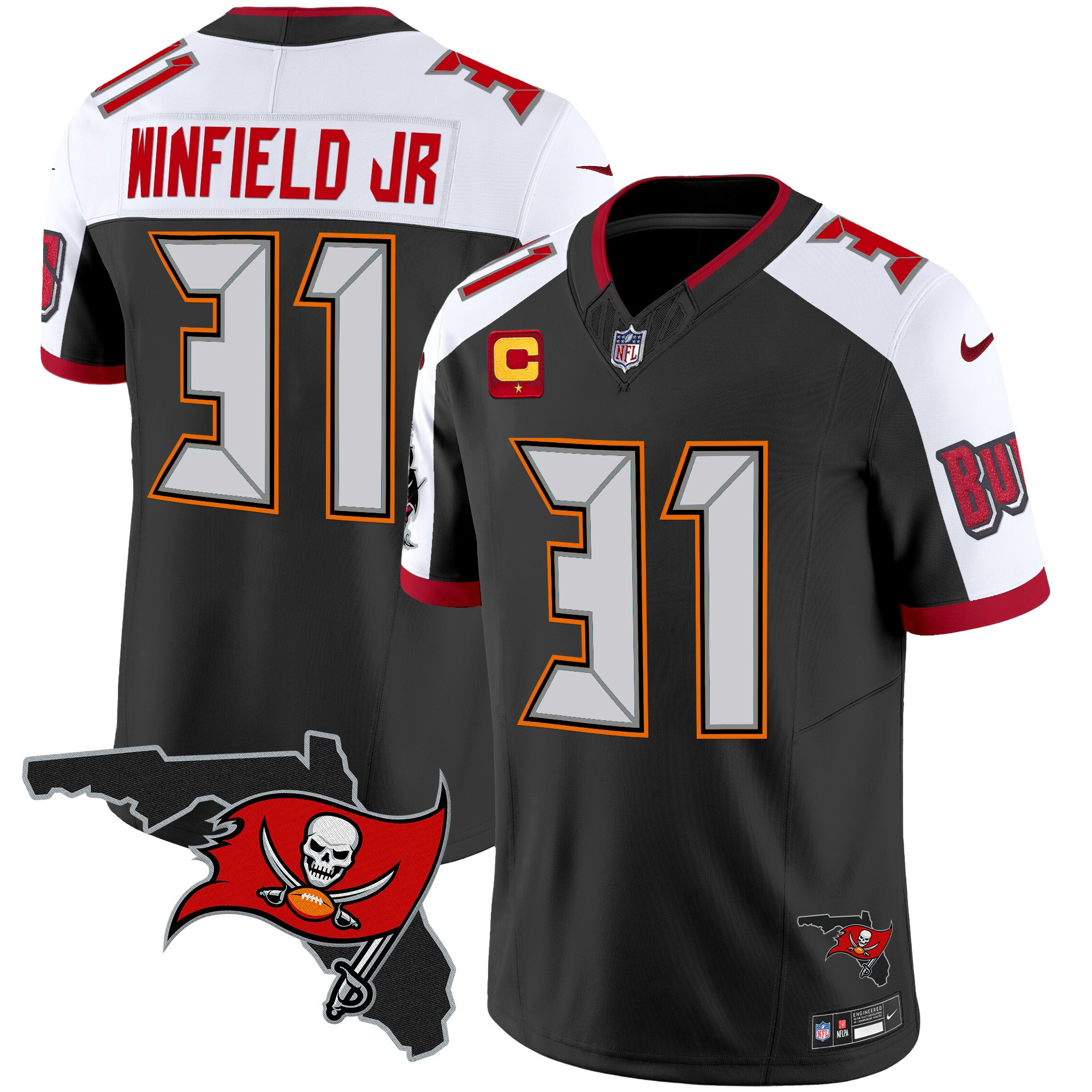 Men's Buccaneers Florida Patch Vapor Limited Jersey V2 - All Stitched - Image 6