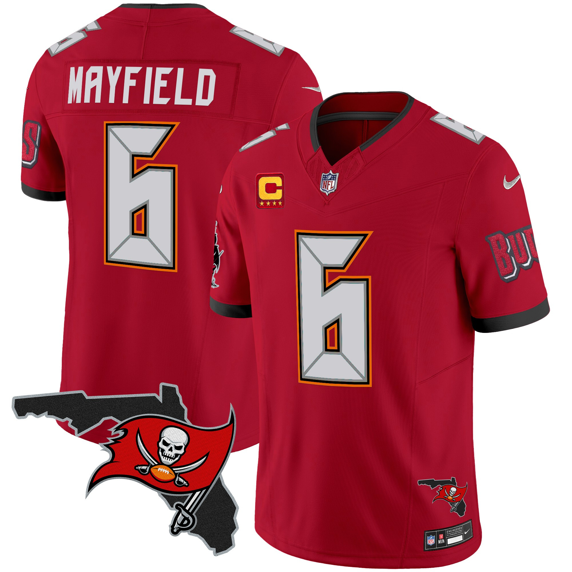 Men's Buccaneers Florida Patch Vapor Limited Jersey V2 - All Stitched - Image 18