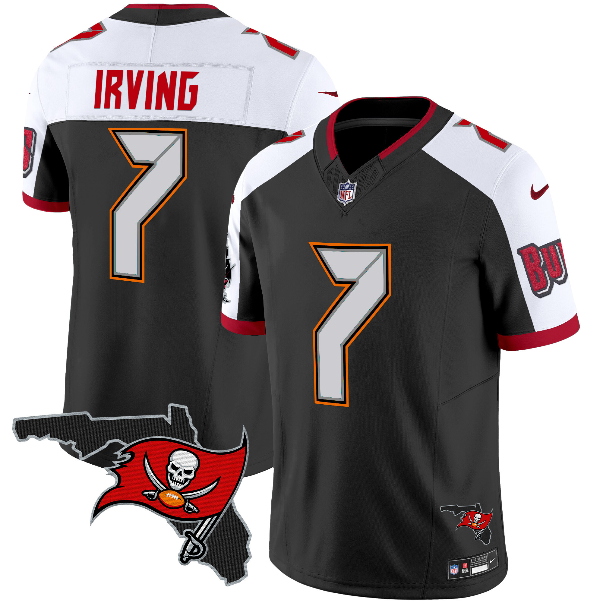 Men's Buccaneers Florida Patch Vapor Limited Jersey V2 - All Stitched - Image 7