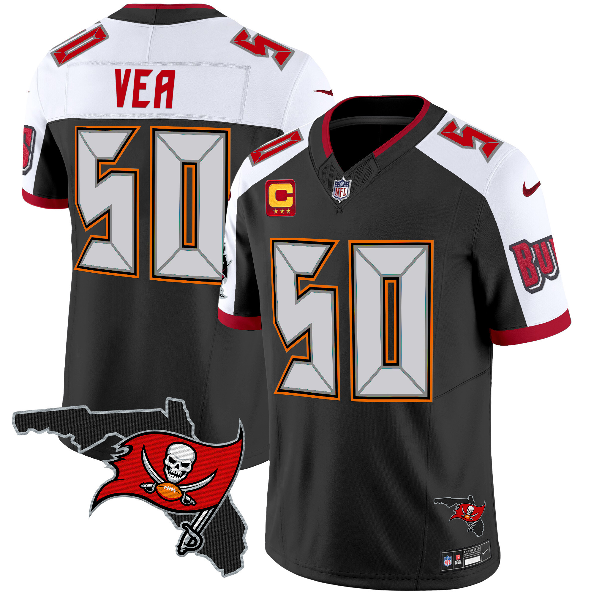 Men's Buccaneers Florida Patch Vapor Limited Jersey V2 - All Stitched - Image 5