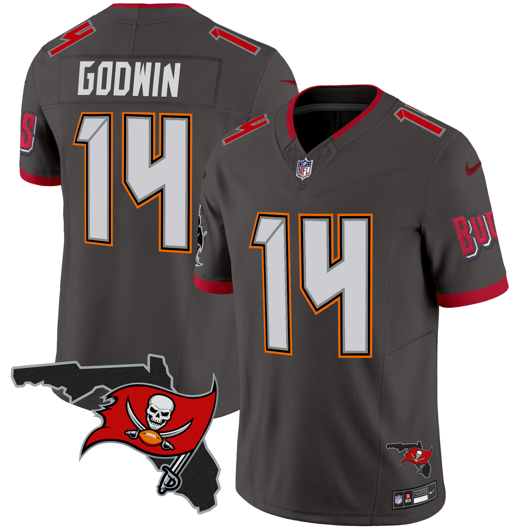 Men's Buccaneers Florida Patch Vapor Limited Jersey V2 - All Stitched - Image 31