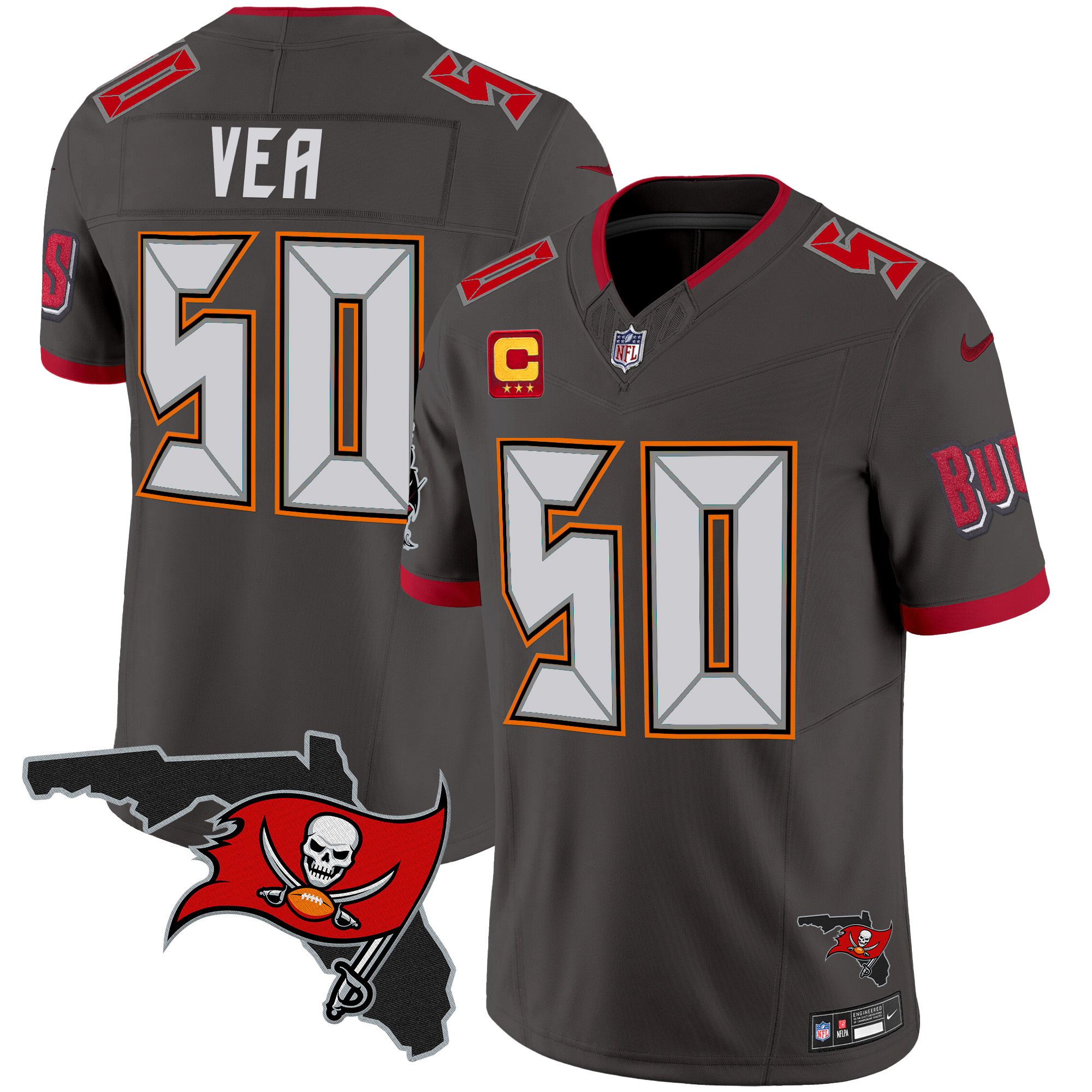 Men's Buccaneers Florida Patch Vapor Limited Jersey V2 - All Stitched - Image 33