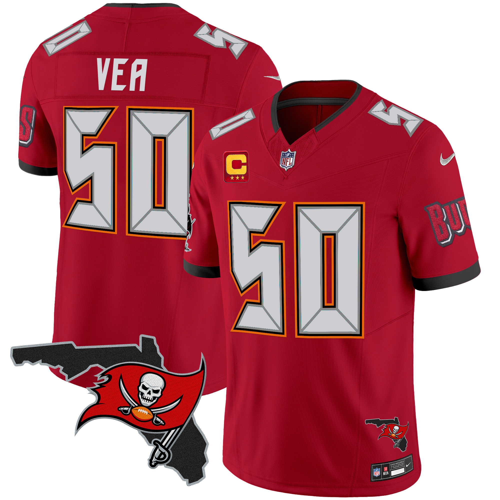 Men's Buccaneers Florida Patch Vapor Limited Jersey V2 - All Stitched - Image 19