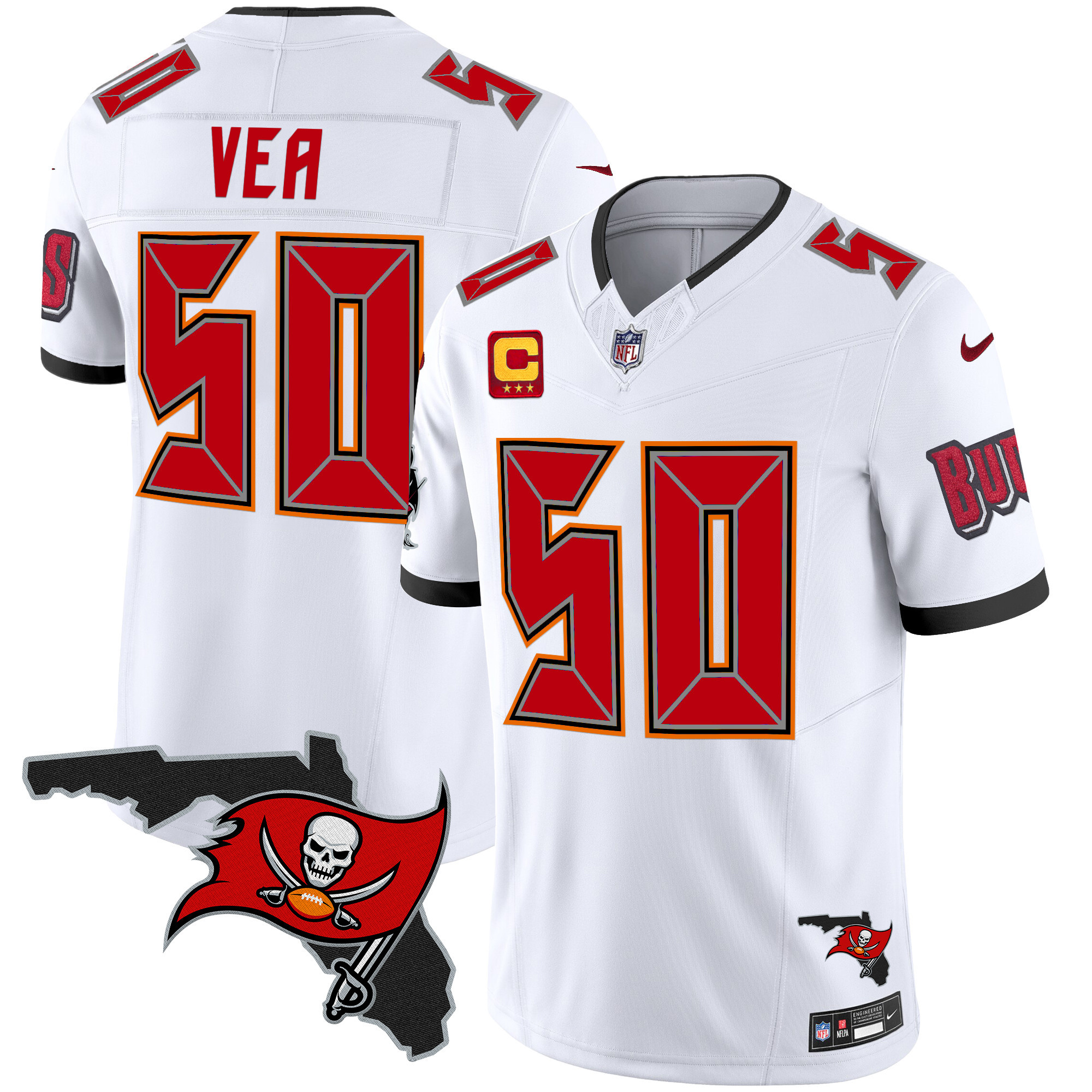 Men's Buccaneers Florida Patch Vapor Limited Jersey V2 - All Stitched - Image 26