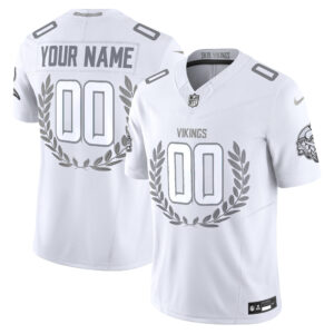 Minnesota Vikings Platinum MVP Vapor Limited Custom Jersey - All Stitched