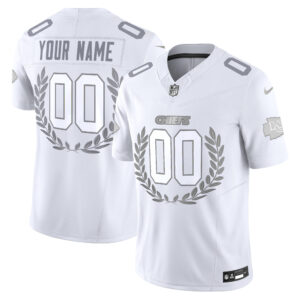 Kansas City Chiefs Platinum MVP Vapor Limited Custom Jersey - All Stitched