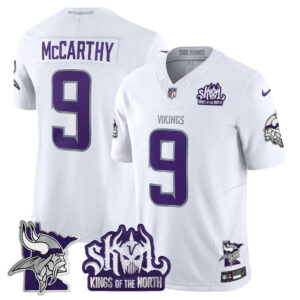 Men's Minnesota Vikings Kings Of The North Patch Vapor Limited Jersey V3 - All Stitched