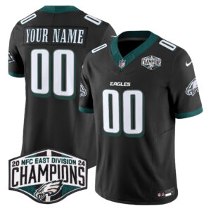 Eagles 2024 NFC East Division Champions Vapor Limited Custom Jersey - All Stitched