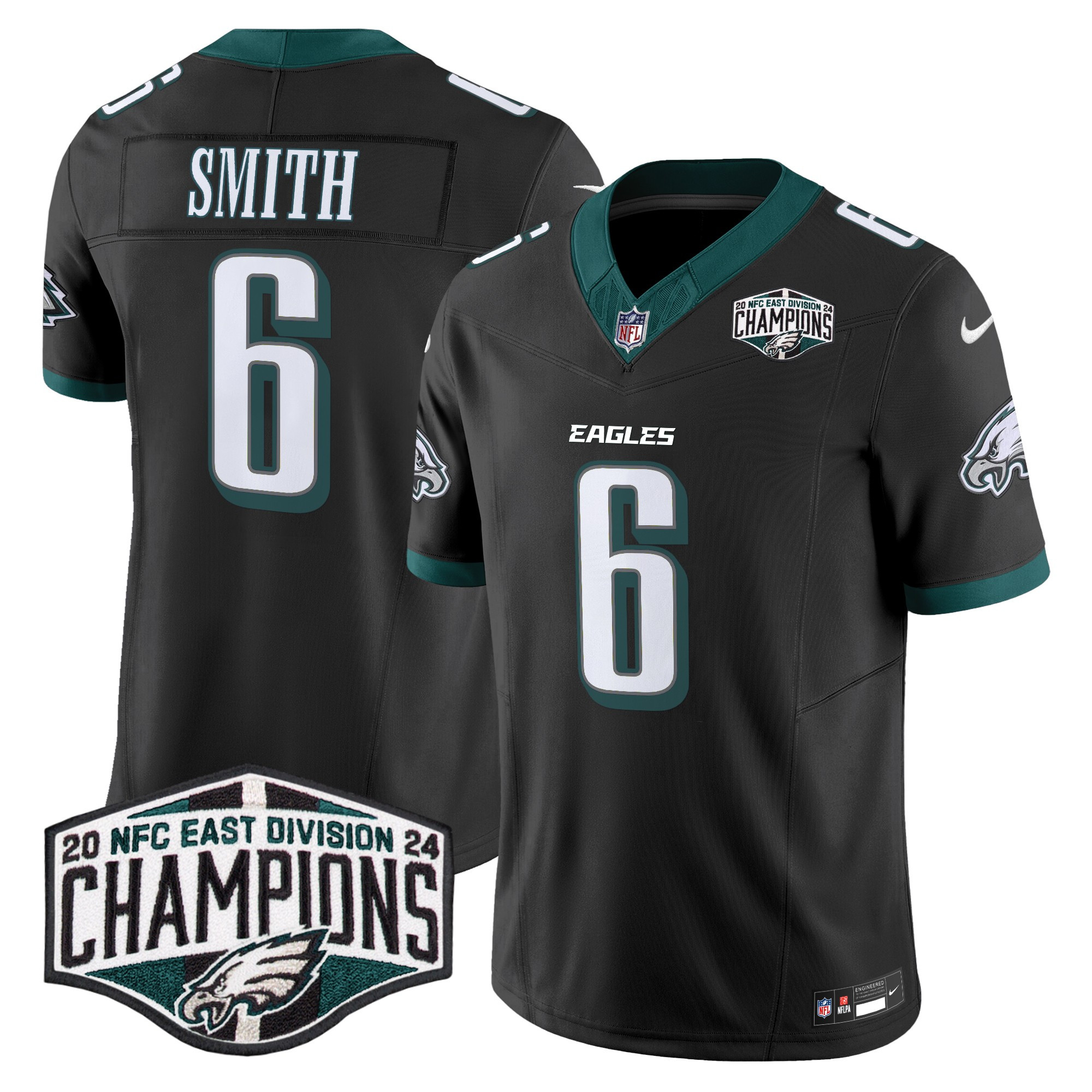 Men's Eagles 2024 NFC East Division Champions Vapor Limited Jersey - All Stitched - Image 22