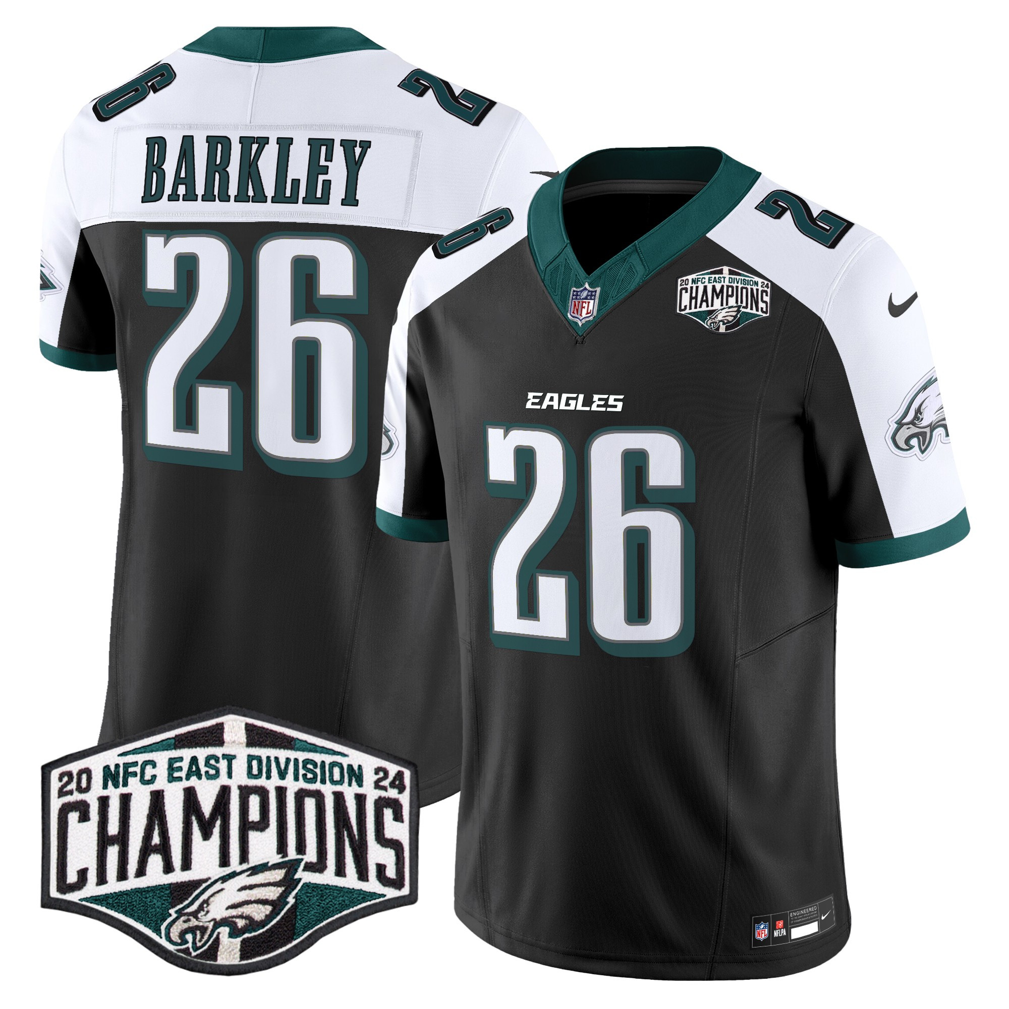 Men's Eagles 2024 NFC East Division Champions Vapor Limited Jersey - All Stitched - Image 33