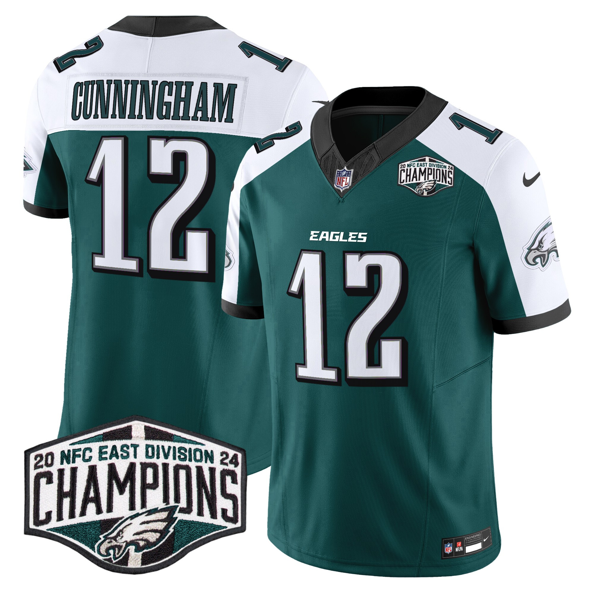 Men's Eagles 2024 NFC East Division Champions Vapor Limited Jersey - All Stitched - Image 30