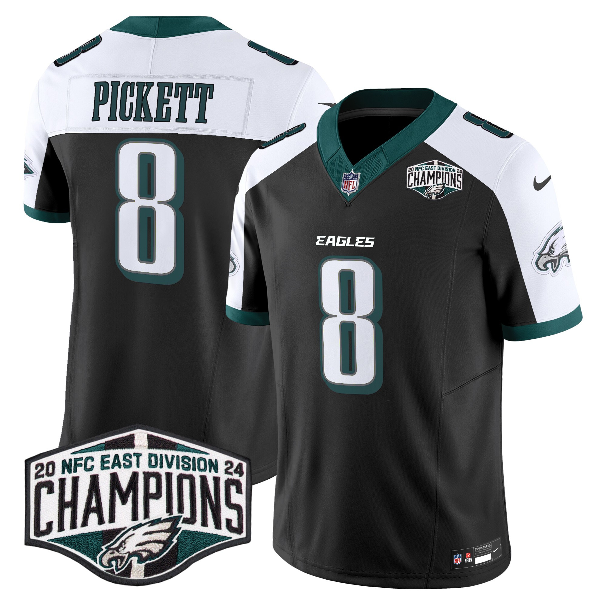 Men's Eagles 2024 NFC East Division Champions Vapor Limited Jersey - All Stitched - Image 34