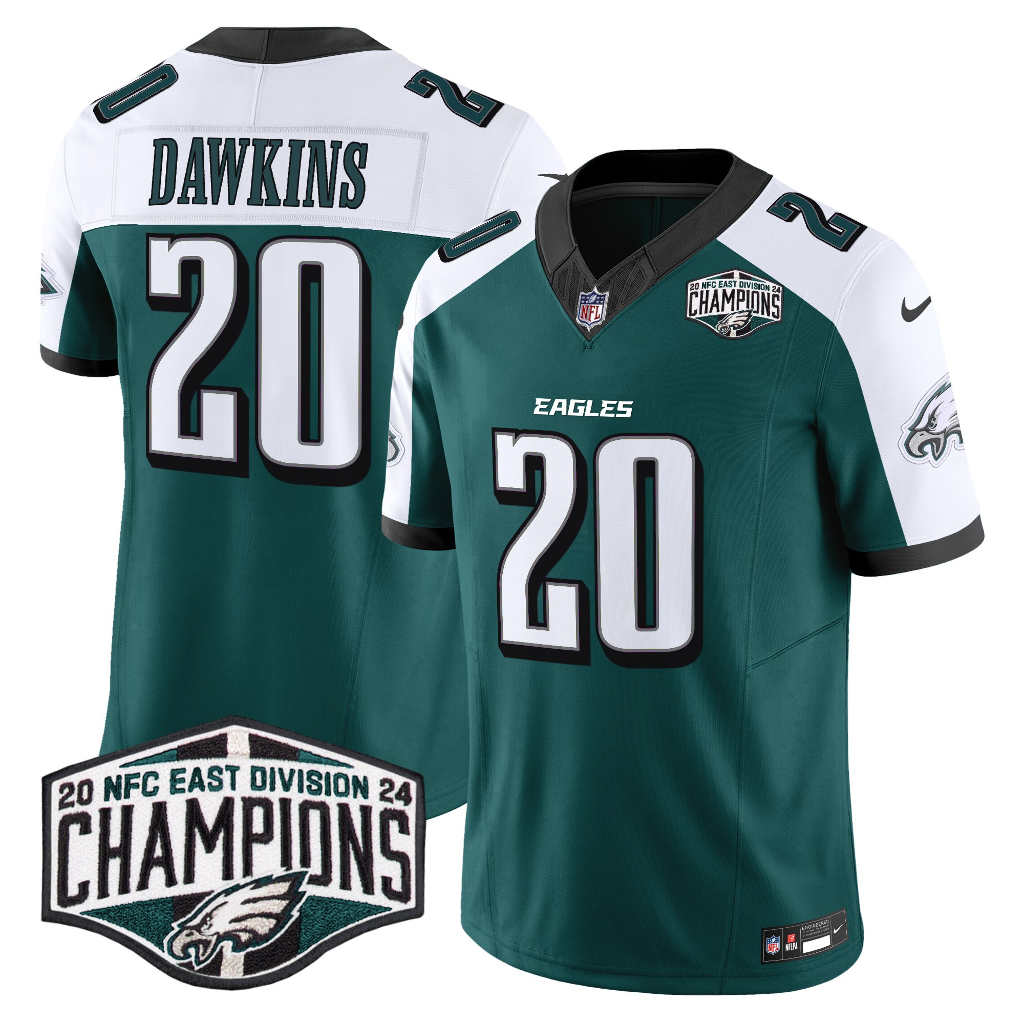 Men's Eagles 2024 NFC East Division Champions Vapor Limited Jersey - All Stitched - Image 32