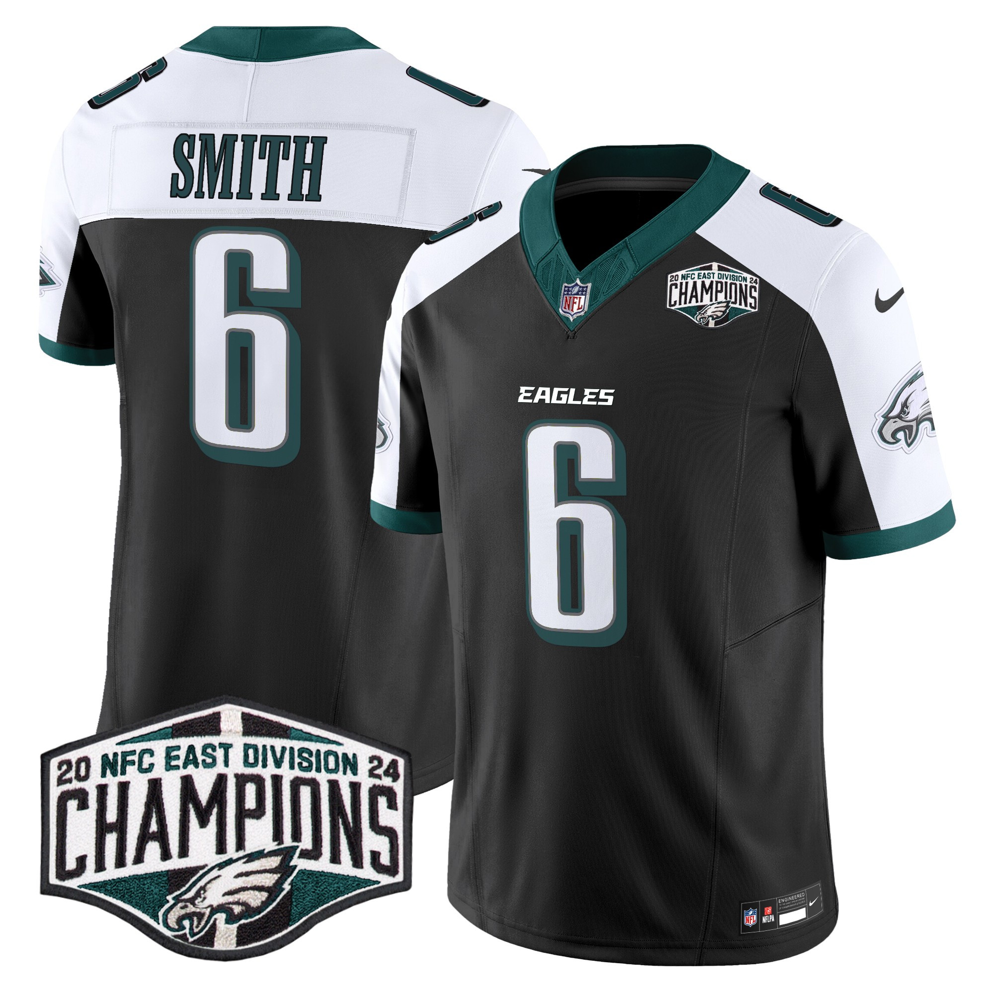 Men's Eagles 2024 NFC East Division Champions Vapor Limited Jersey - All Stitched - Image 37