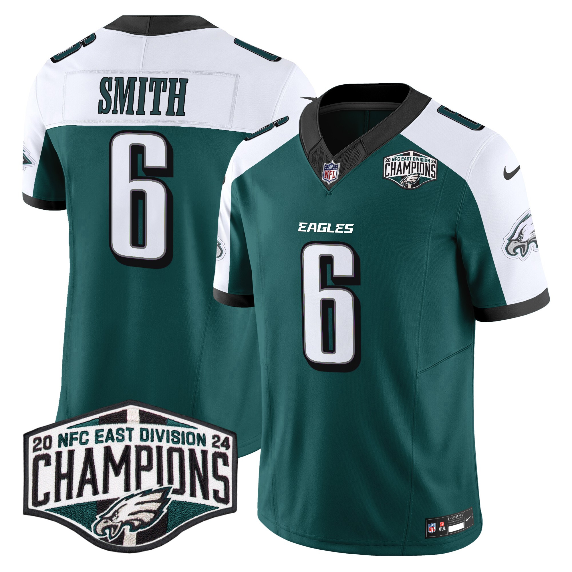 Men's Eagles 2024 NFC East Division Champions Vapor Limited Jersey - All Stitched - Image 29