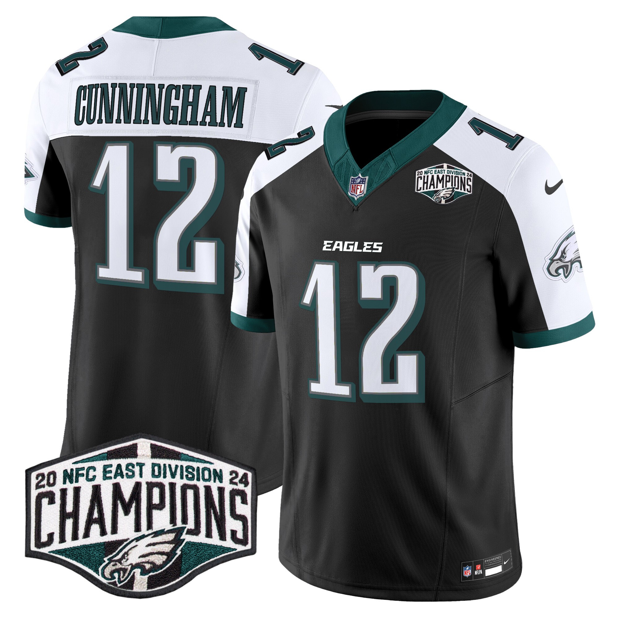 Men's Eagles 2024 NFC East Division Champions Vapor Limited Jersey - All Stitched - Image 38