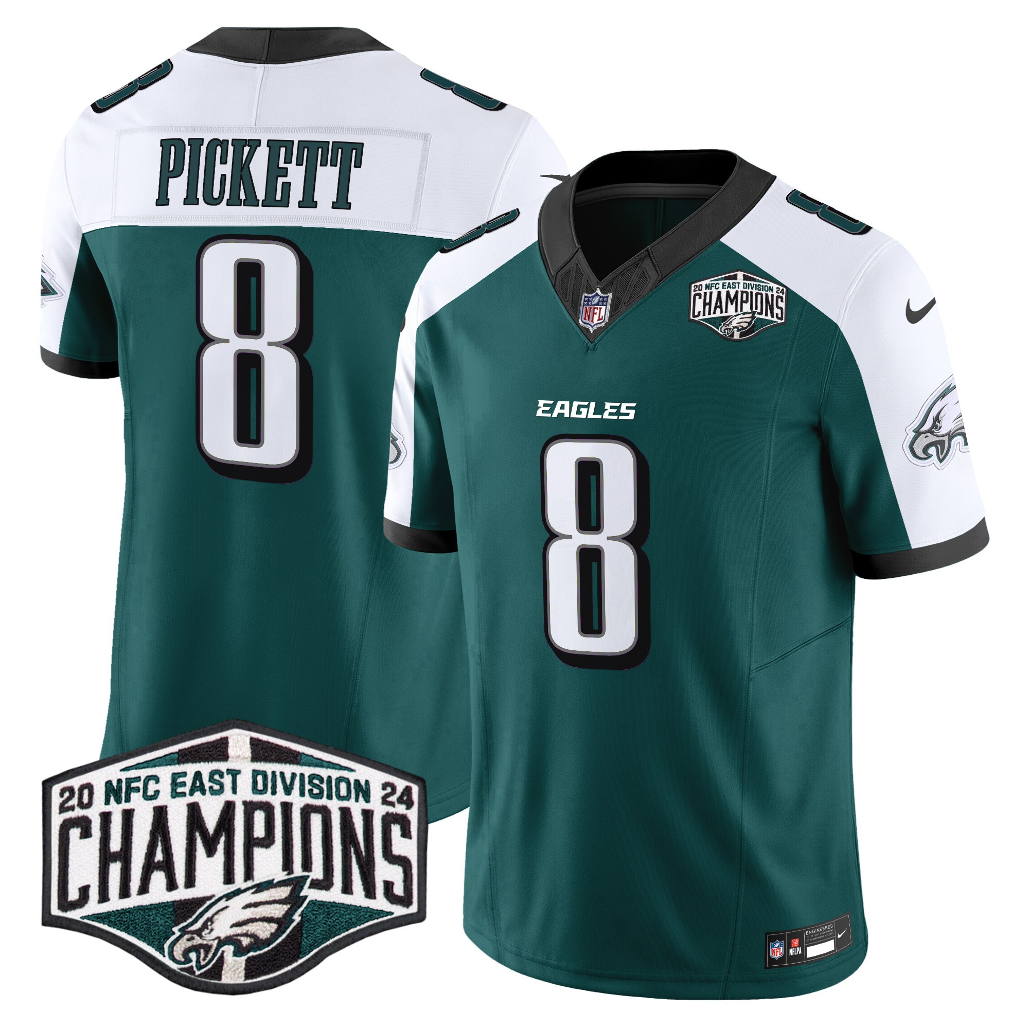 Men's Eagles 2024 NFC East Division Champions Vapor Limited Jersey - All Stitched - Image 26