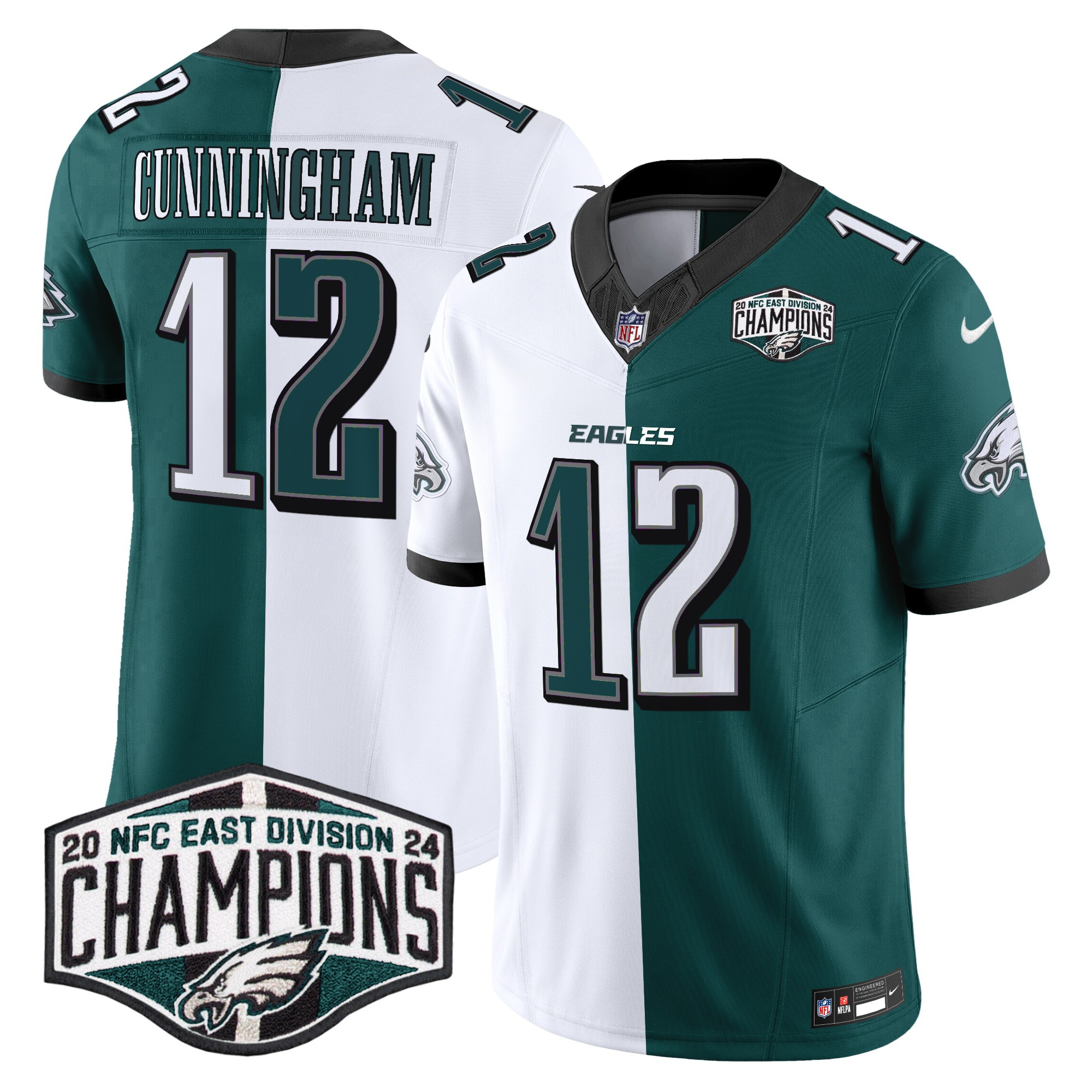Men's Eagles 2024 NFC East Division Champions Vapor Limited Jersey - All Stitched - Image 46