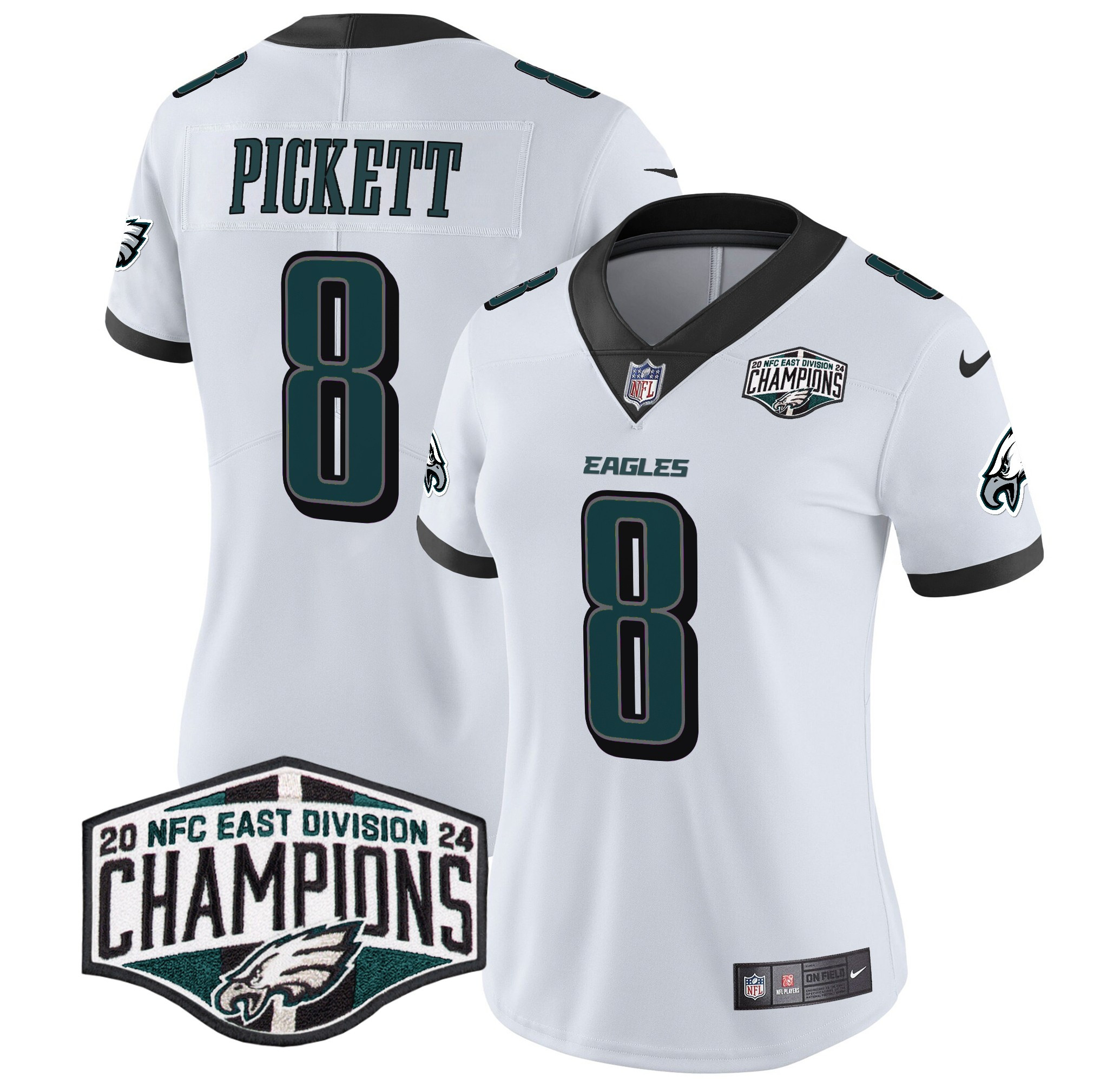 Women's Eagles 2024 NFC East Division Champions Vapor Limited Jersey - All Stitched - Image 10