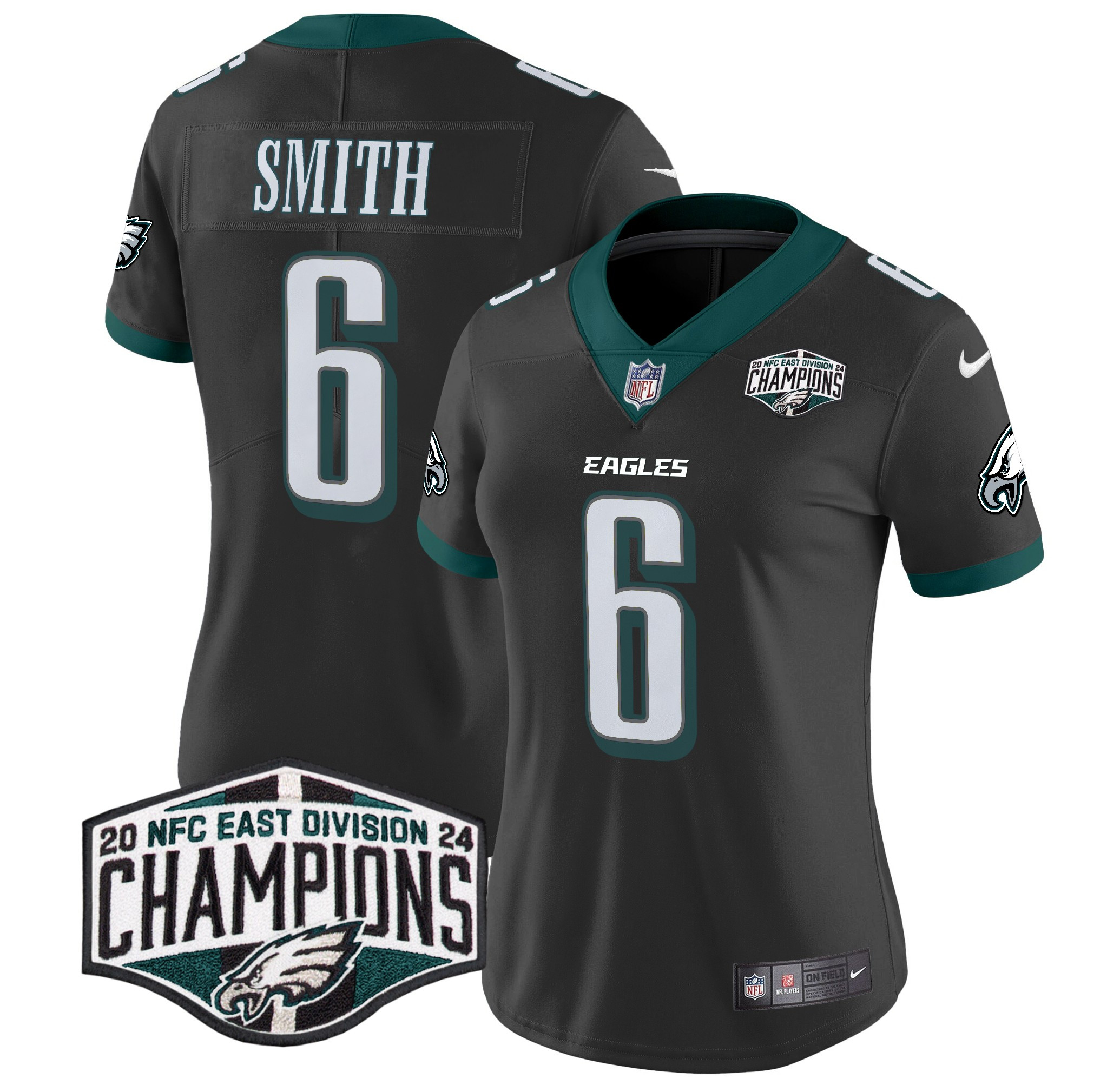 Women's Eagles 2024 NFC East Division Champions Vapor Limited Jersey - All Stitched - Image 21