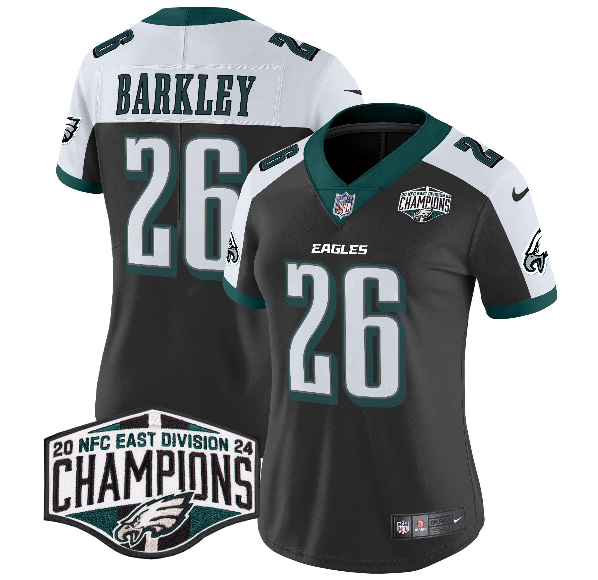 Women's Eagles 2024 NFC East Division Champions Vapor Limited Jersey - All Stitched - Image 33