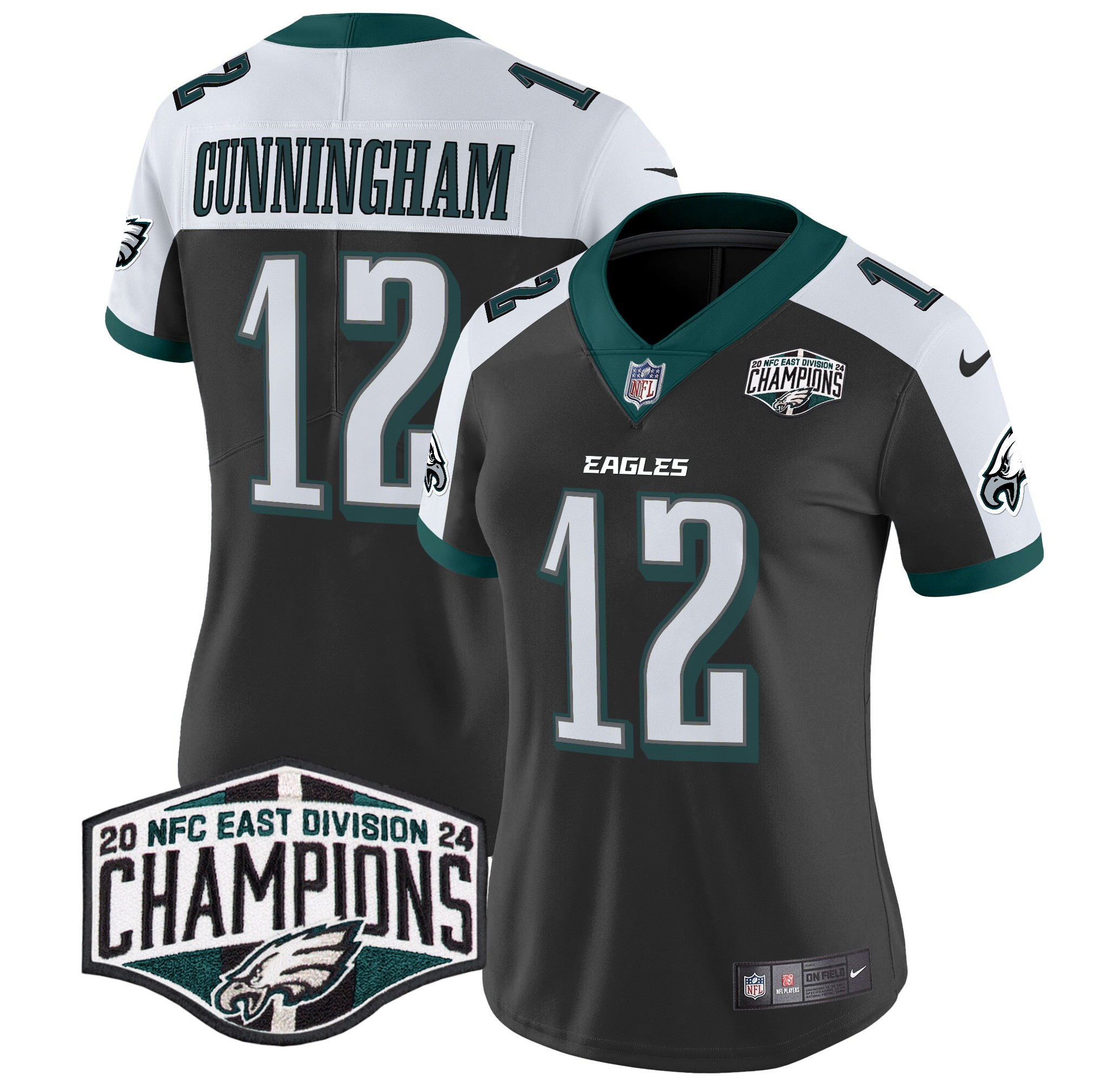 Women's Eagles 2024 NFC East Division Champions Vapor Limited Jersey - All Stitched - Image 38