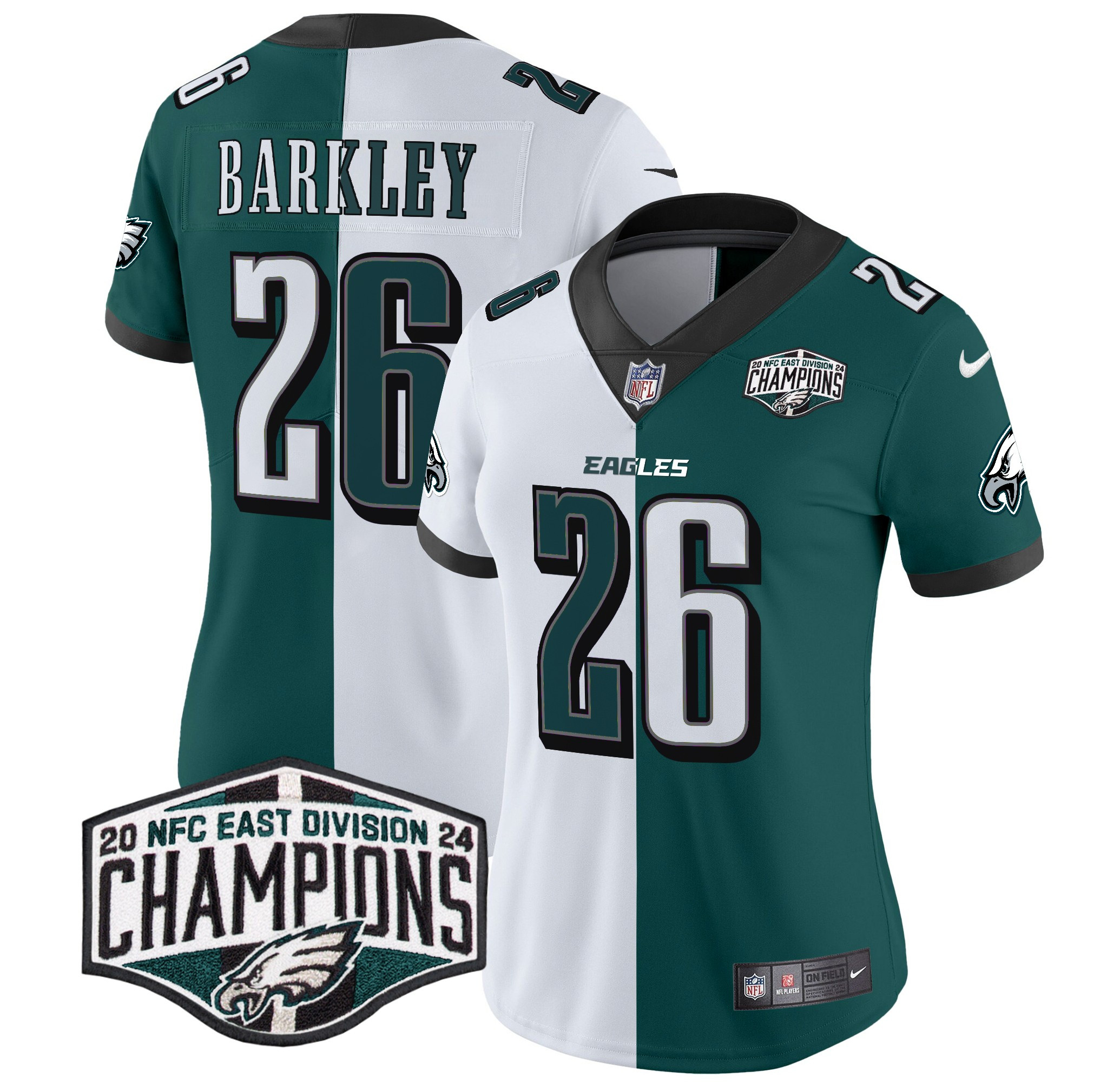 Women's Eagles 2024 NFC East Division Champions Vapor Limited Jersey - All Stitched - Image 41