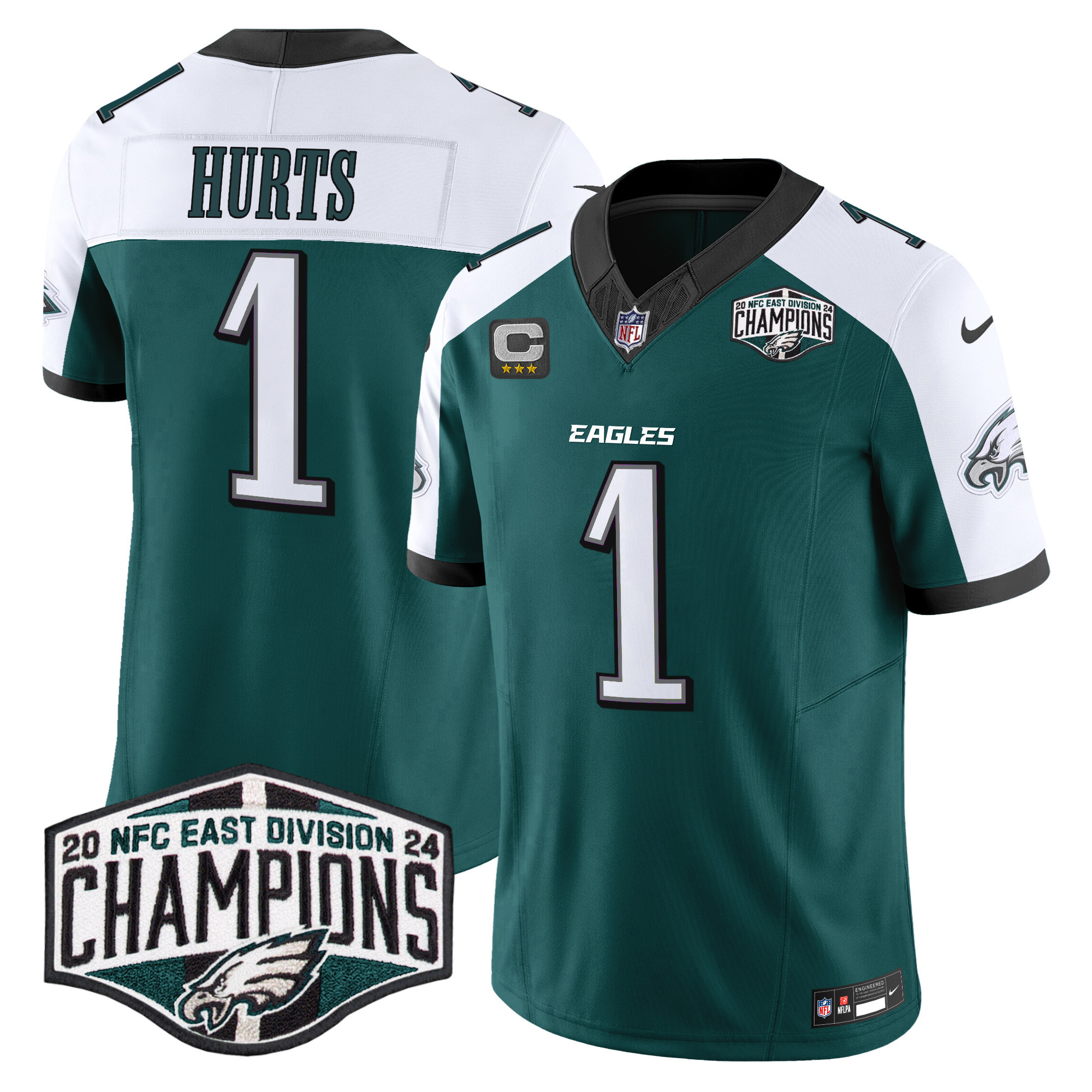 Men's Eagles 2024 NFC East Division Champions Vapor Limited Jersey - All Stitched - Image 27