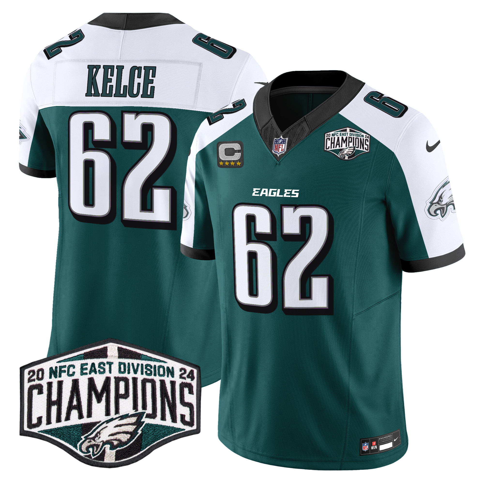 Men's Eagles 2024 NFC East Division Champions Vapor Limited Jersey - All Stitched - Image 28